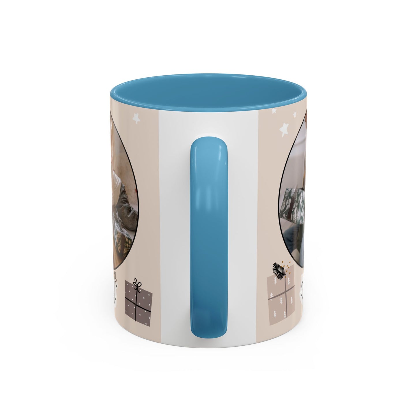 My First Christmas, Customizable - Accent Coffee Mug (11, 15oz) - 10860