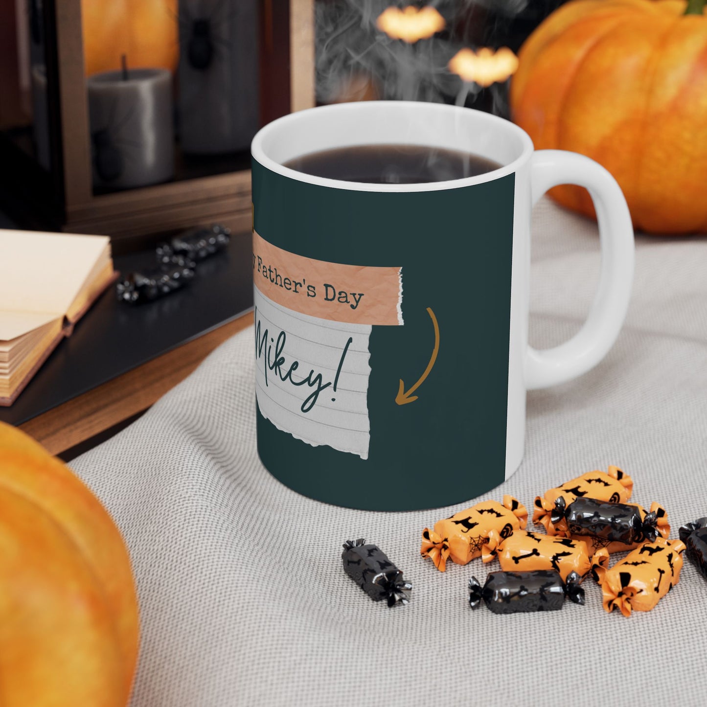 Personalized Father's Day Mug, Custom Gift for Dad, Family Photo Mug, Unique Coffee Cup, Celebrate Dad's Special Day - 14028