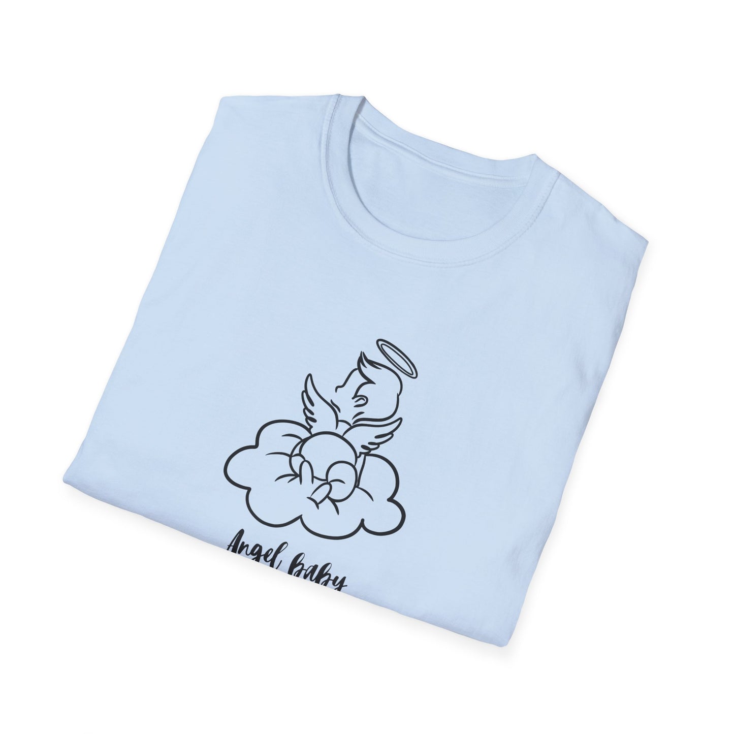 Angel Baby Momma Unisex Softstyle T-Shirt - Perfect for Mother's Day and Everyday Wear - 11828