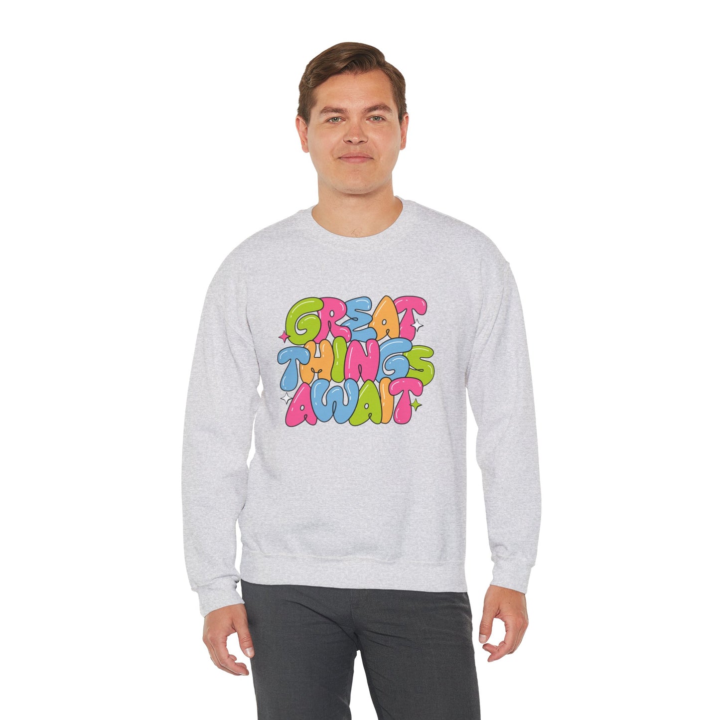 Great Things Awaits - Unisex Heavy Blend™ Crewneck Sweatshirt