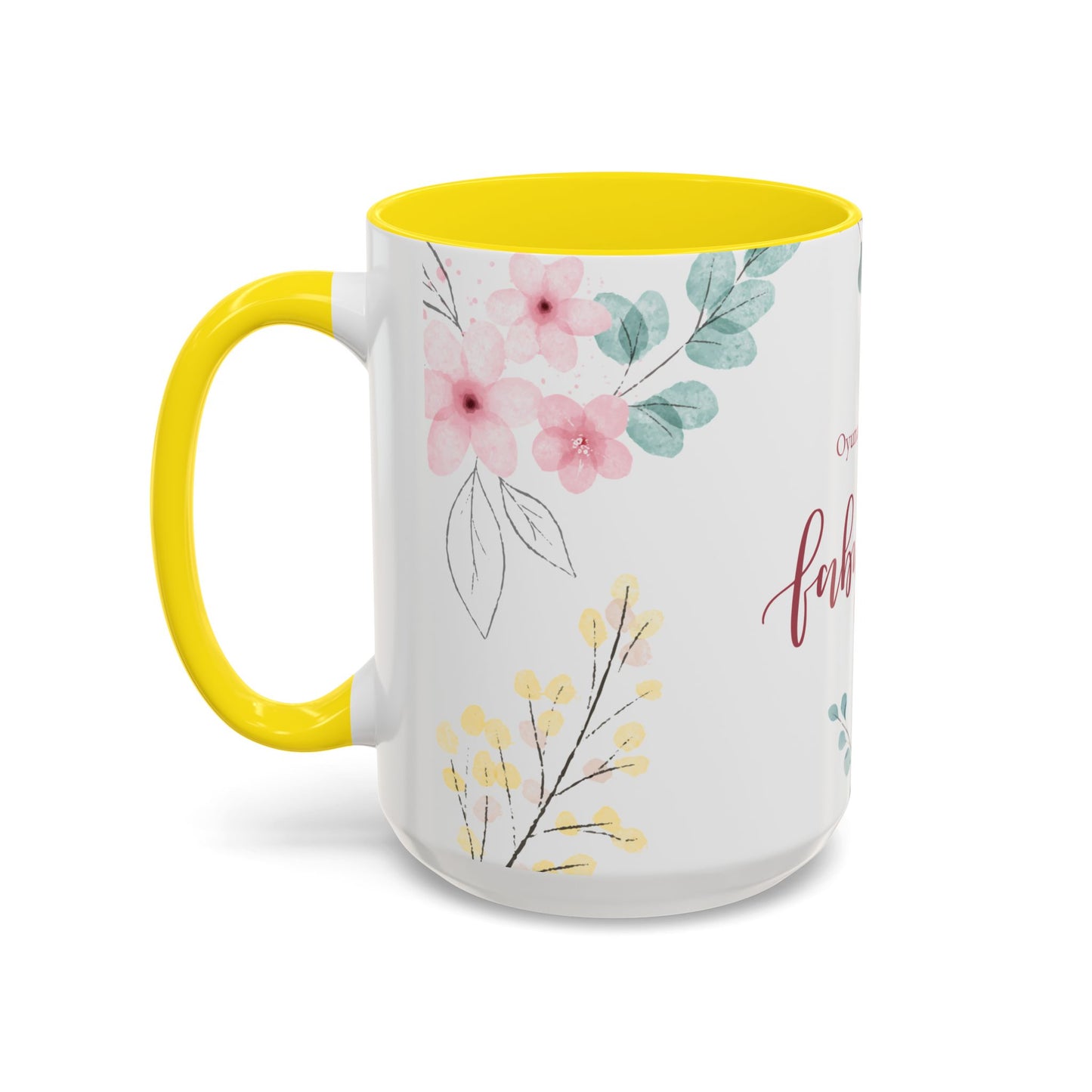 Fabulous, Name, Customizable - Accent Coffee Mug (11, 15oz) - 10965