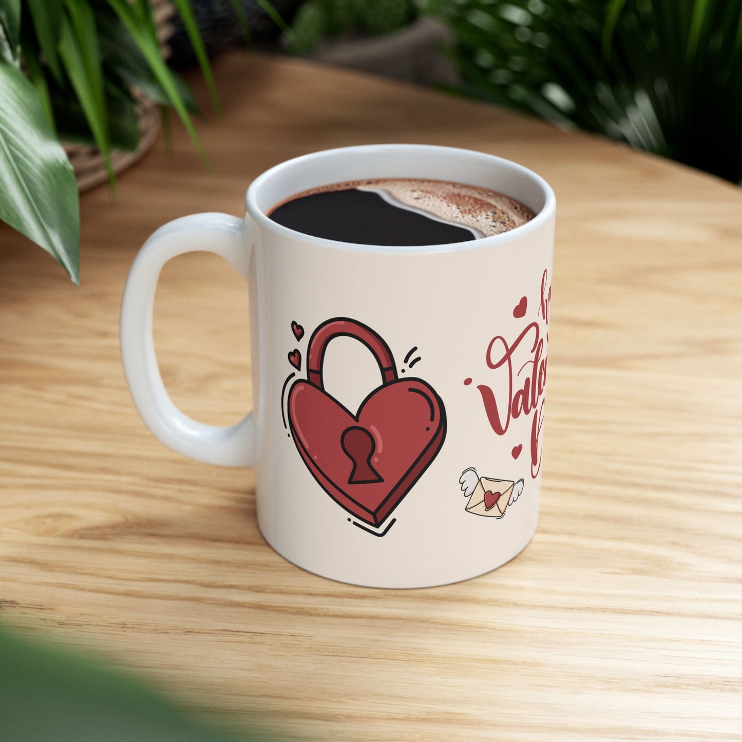 Happy Valentine's Day - Ceramic Mug, (11oz, 15oz) - 11016
