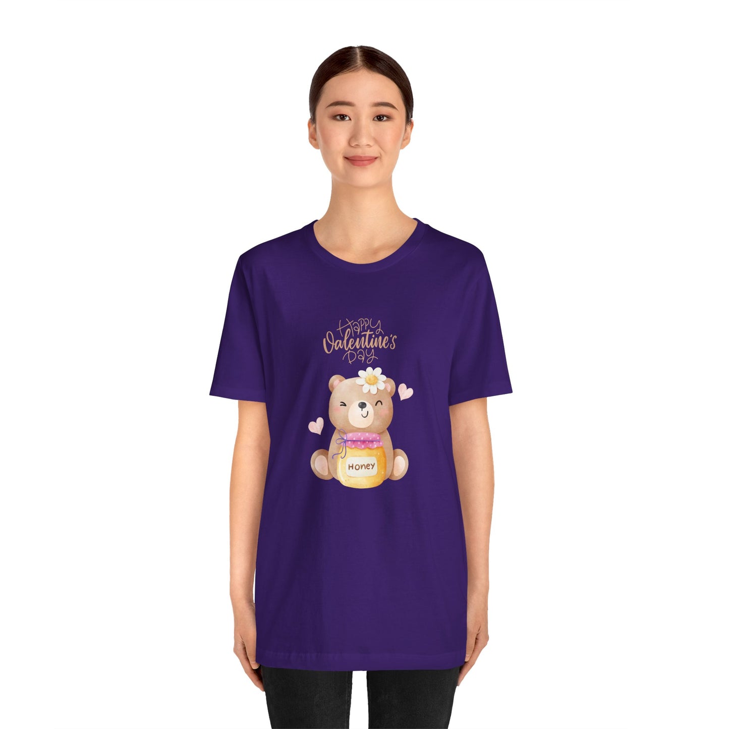 Baby Bear, Happy Valentine's Day - Unisex Jersey Short Sleeve Tee - 11522