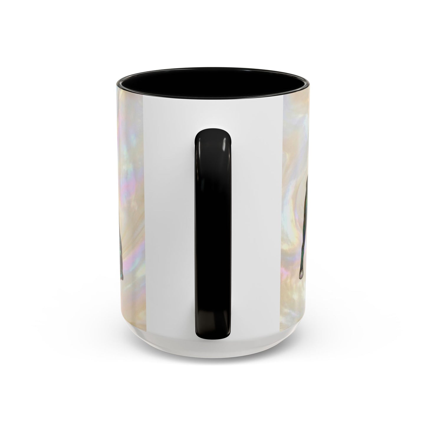 Boston Terrier Accent Coffee Mug — Stained Glass Design (11/15 oz) - 14620