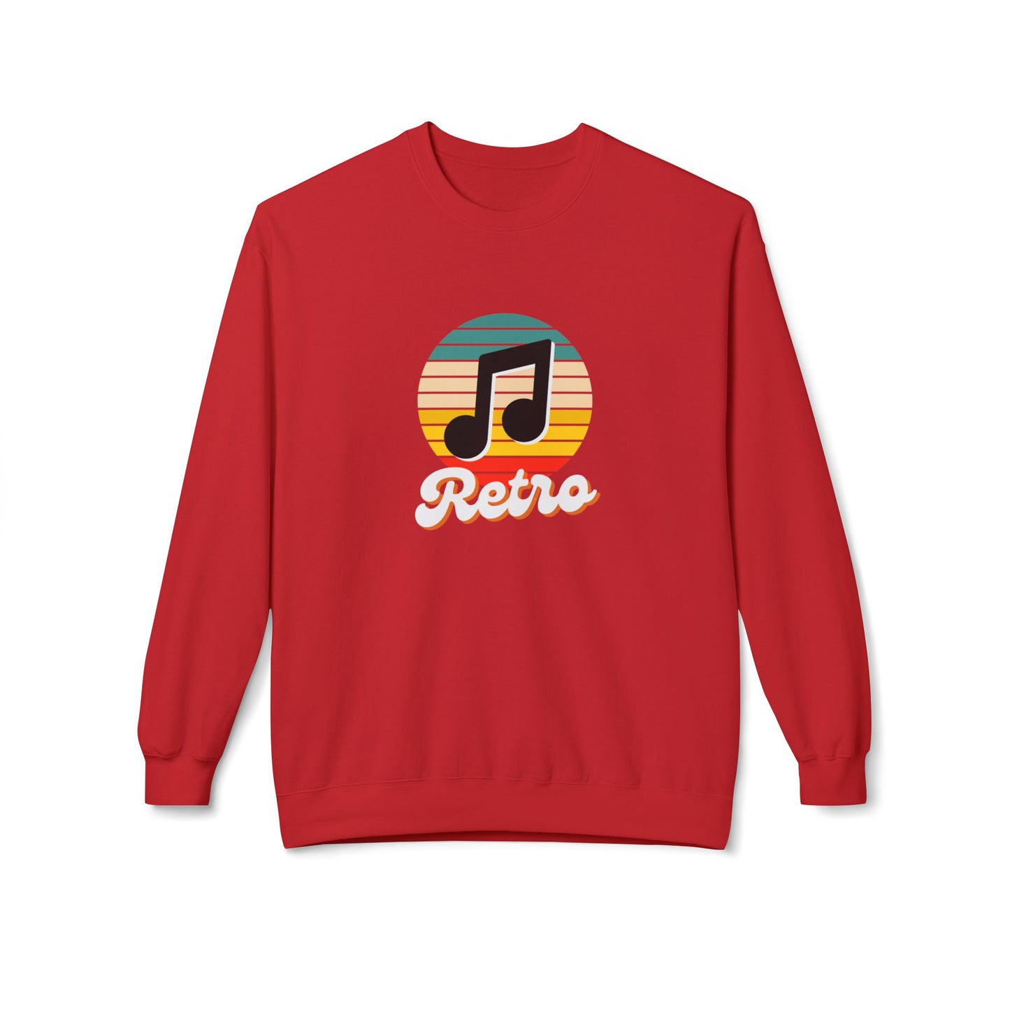 Retro Music - Unisex Midweight Softstyle Fleece Crewneck Sweatshirt - 10606