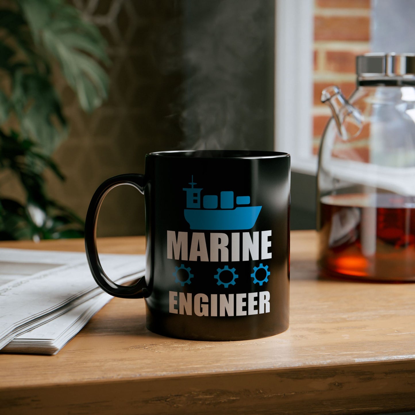 Marine Engineer - Black Mug (11oz, 15oz) - 13574