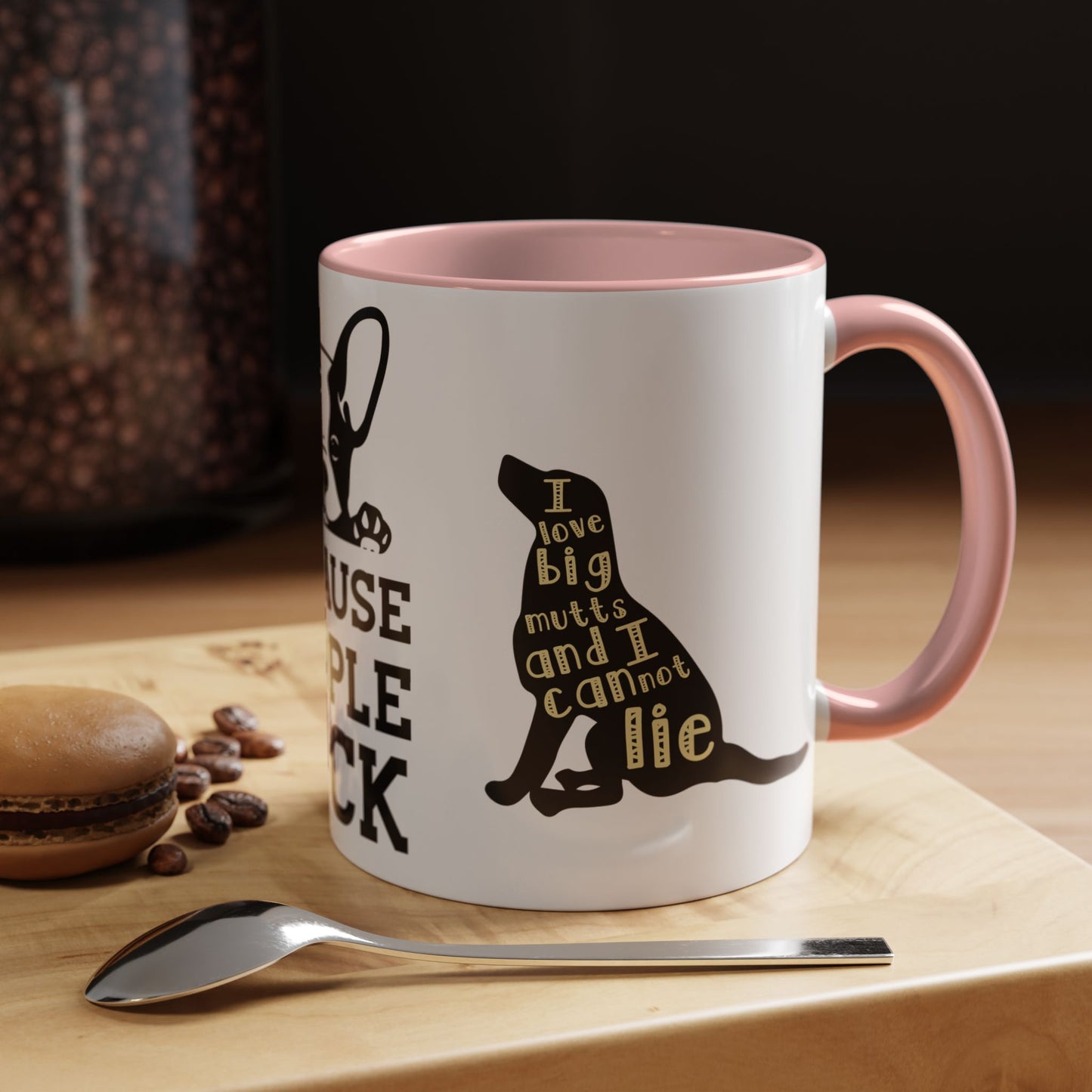 Because People Suck - Accent Coffee Mug (11, 15oz)