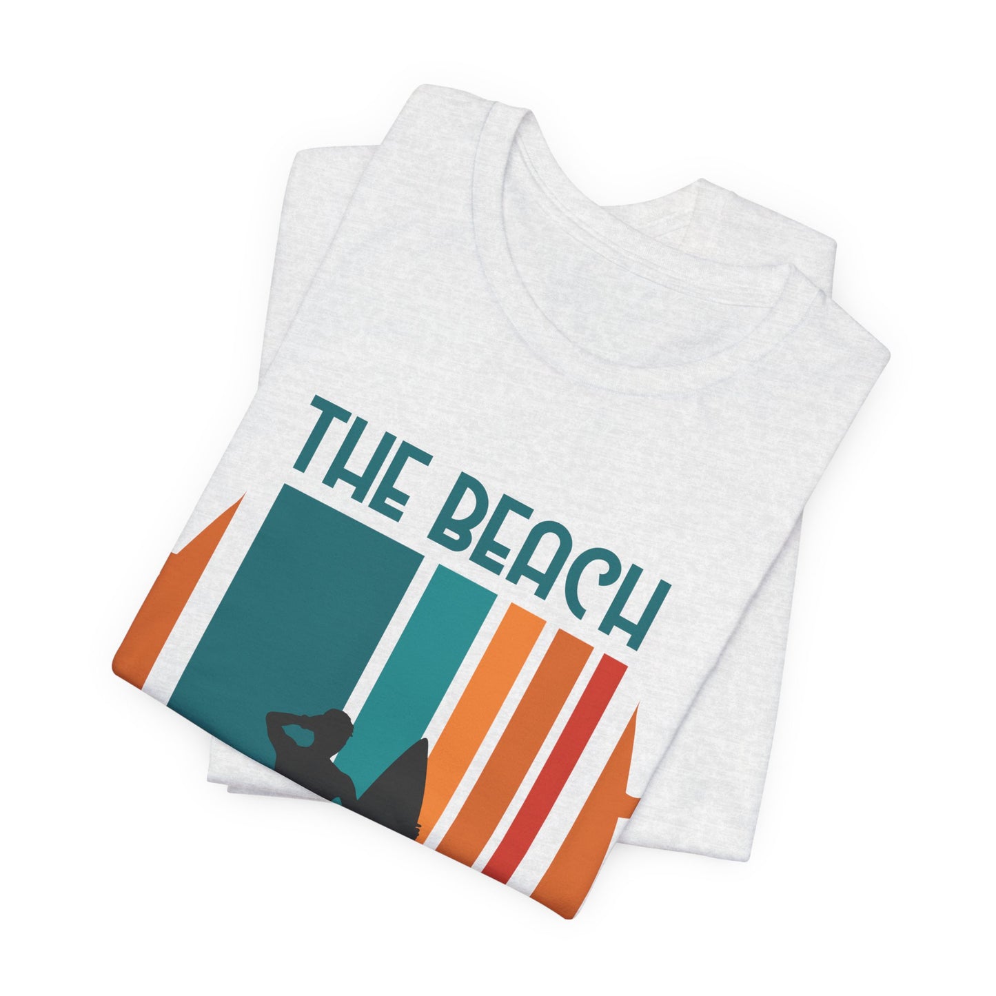 The Beach Is My Happy Place - Unisex Jersey Short Sleeve Tee