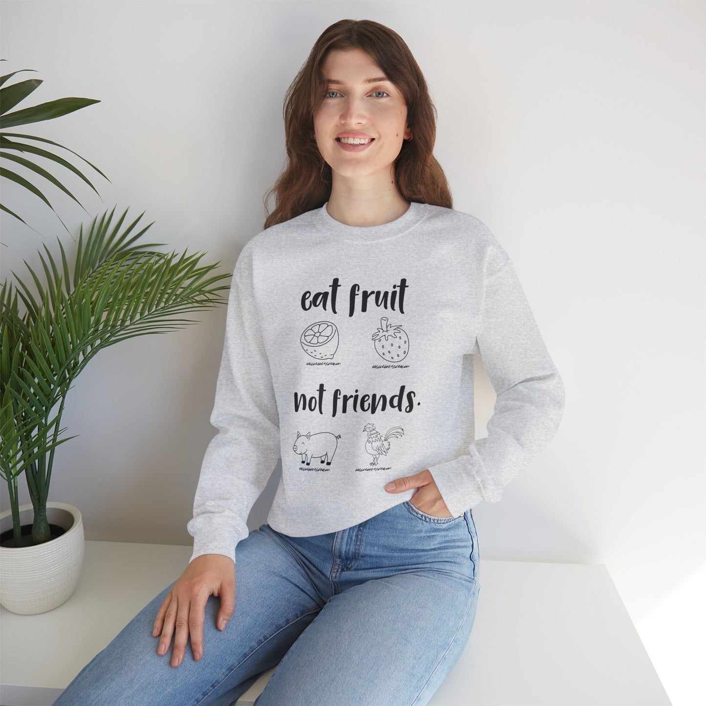 Eat Fruits, Not Friends - Unisex Heavy Blend™ Crewneck Sweatshirt