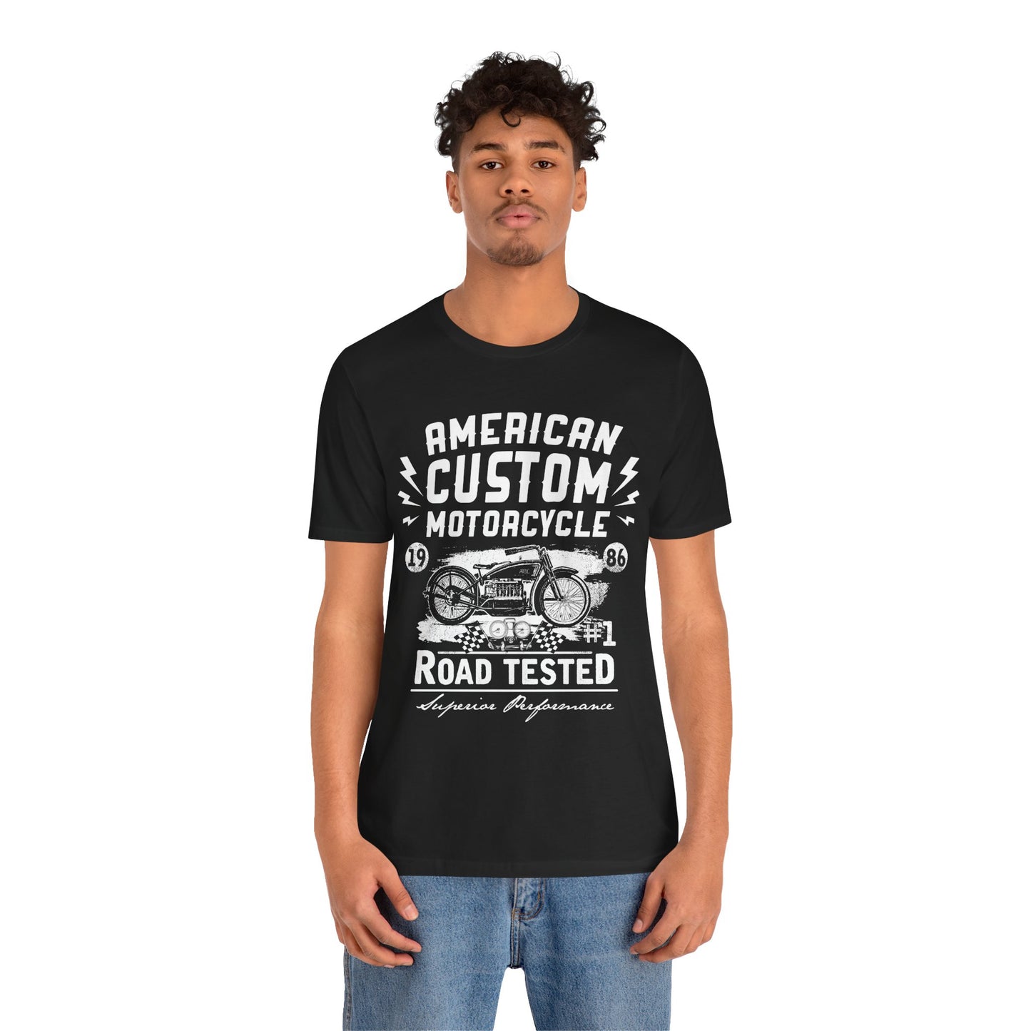 American Custom Motorcycle - Unisex Jersey Short Sleeve Tee - 13402