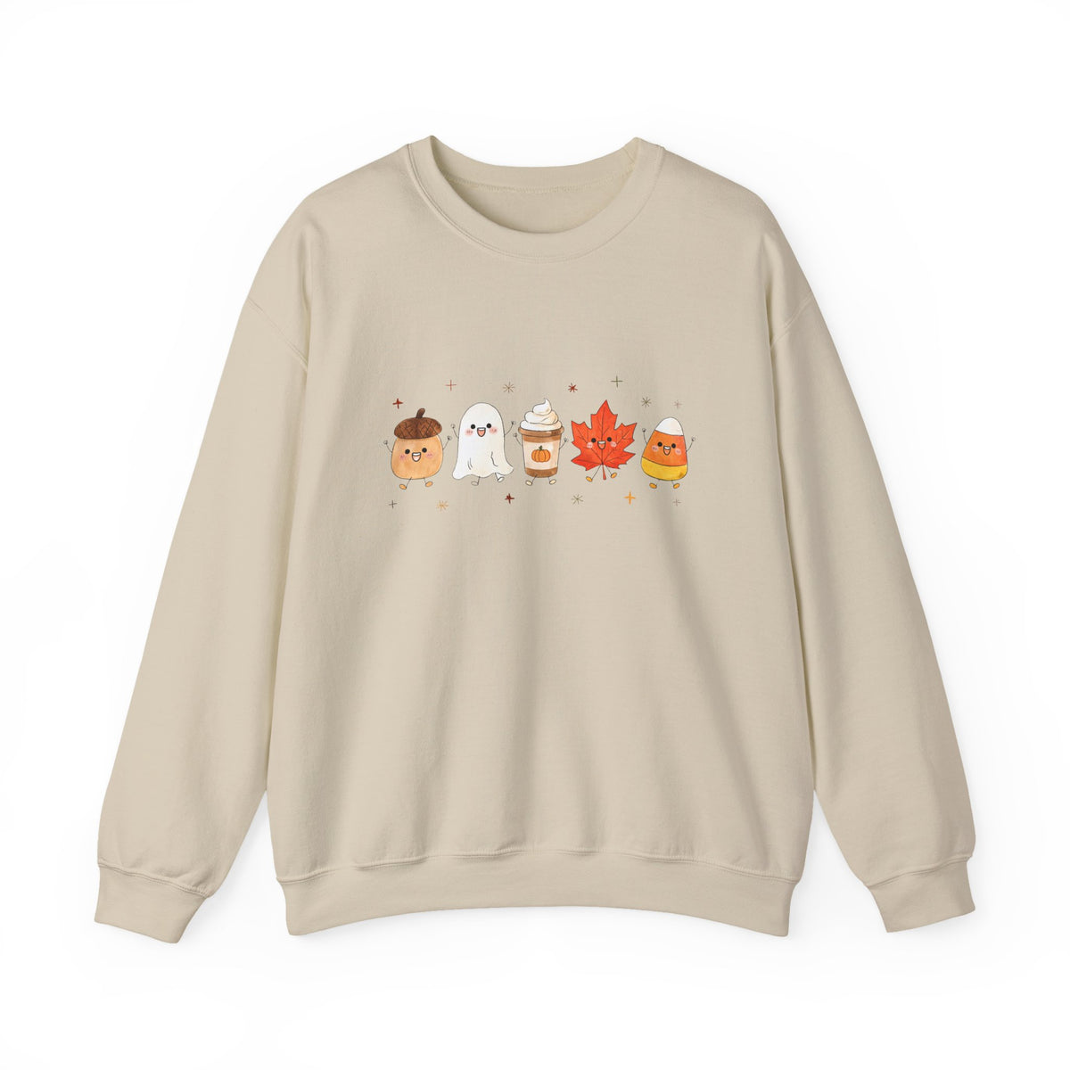 Cute Fall Harvest Sweatshirt, Ghost, Pumpkin Spice & Autumn Crewneck - 14534