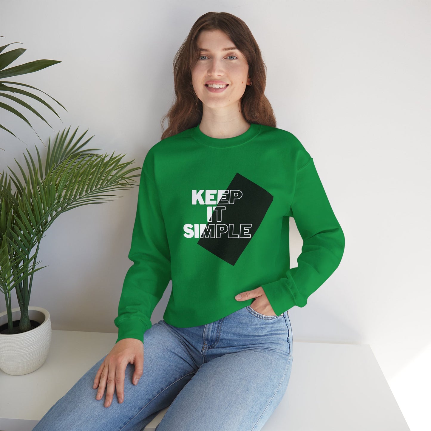 Keep It Simple - Unisex Heavy Blend™ Crewneck Sweatshirt | Crew neck,DTG,Embroidery,Men's Clothing,Neck Labels,Regular fit,Sweatshirts,TikTok,Unisex,Women's Clothing