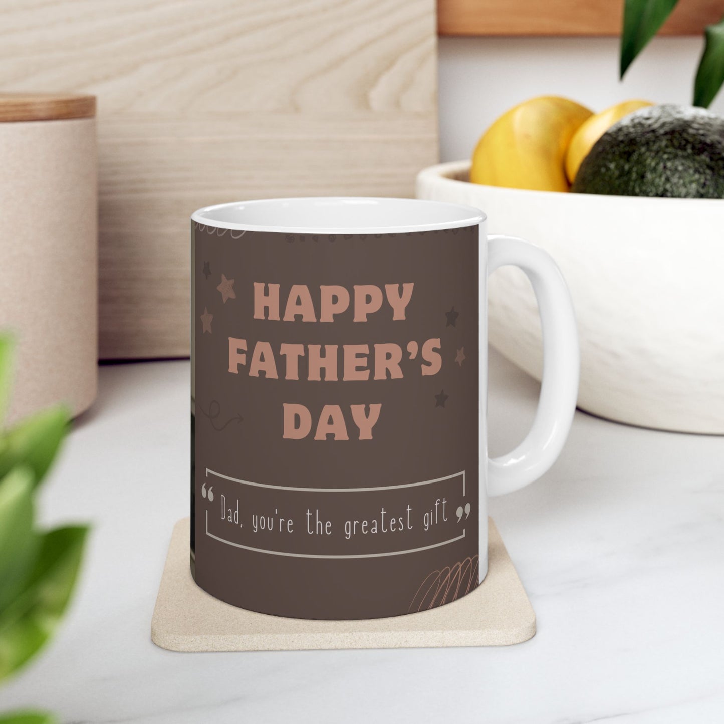 Dad, You're The Greatest Gift!  Photo Customizable, Ceramic Mug - (11oz, 15oz) - 12896