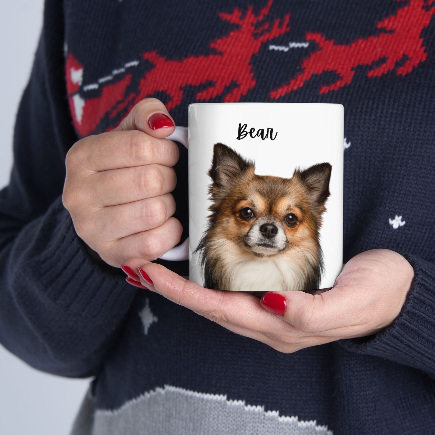 Personalised Dog Ceramic Mug - Perfect Gift for Pet Owners, 11oz or 15oz, Dog Themed Coffee Cup - 14173