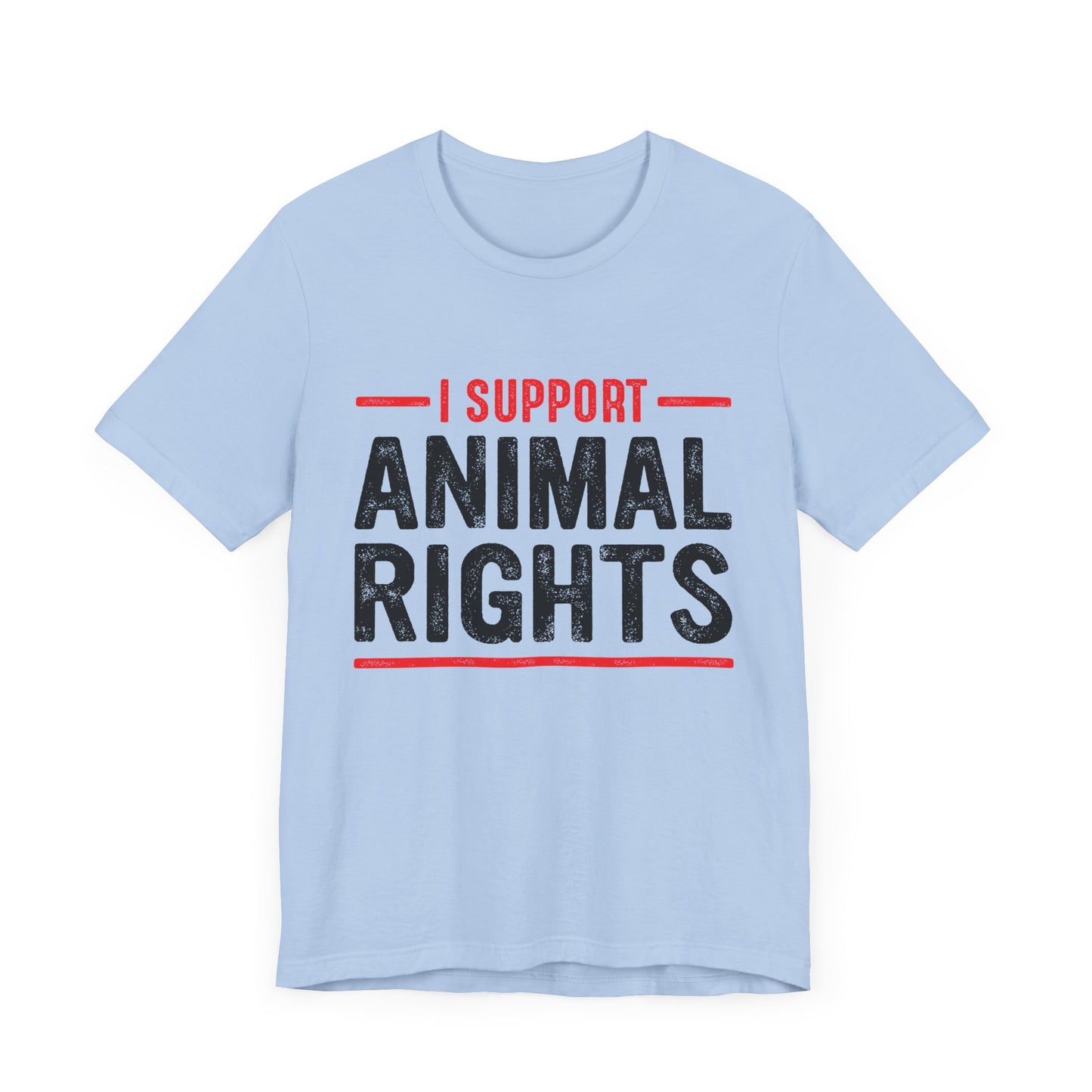 Vegan: I Support Animal Rights - Unisex Jersey Short Sleeve Tee