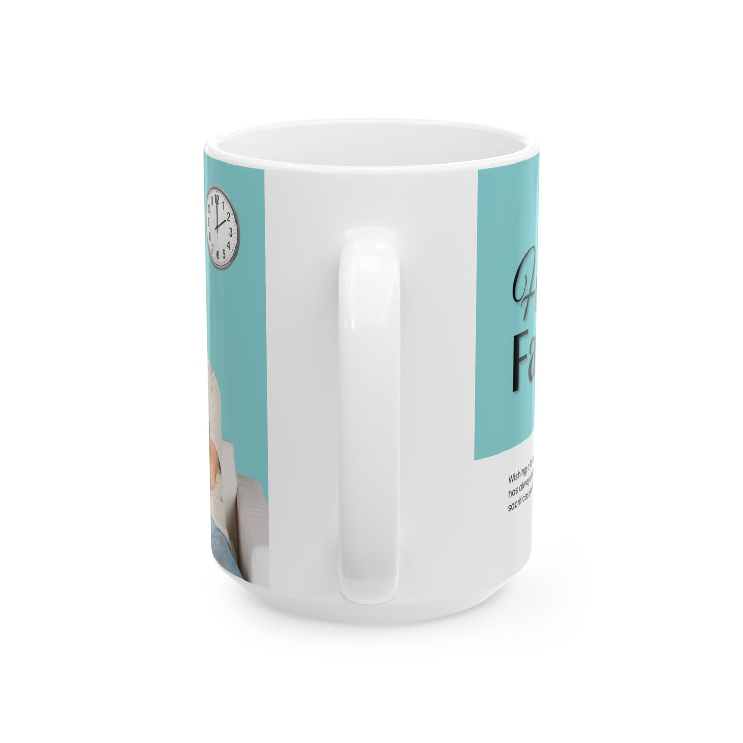 Happy Father's Day Ceramic Mug, Photo Customizable - 11oz and 15oz - 12902