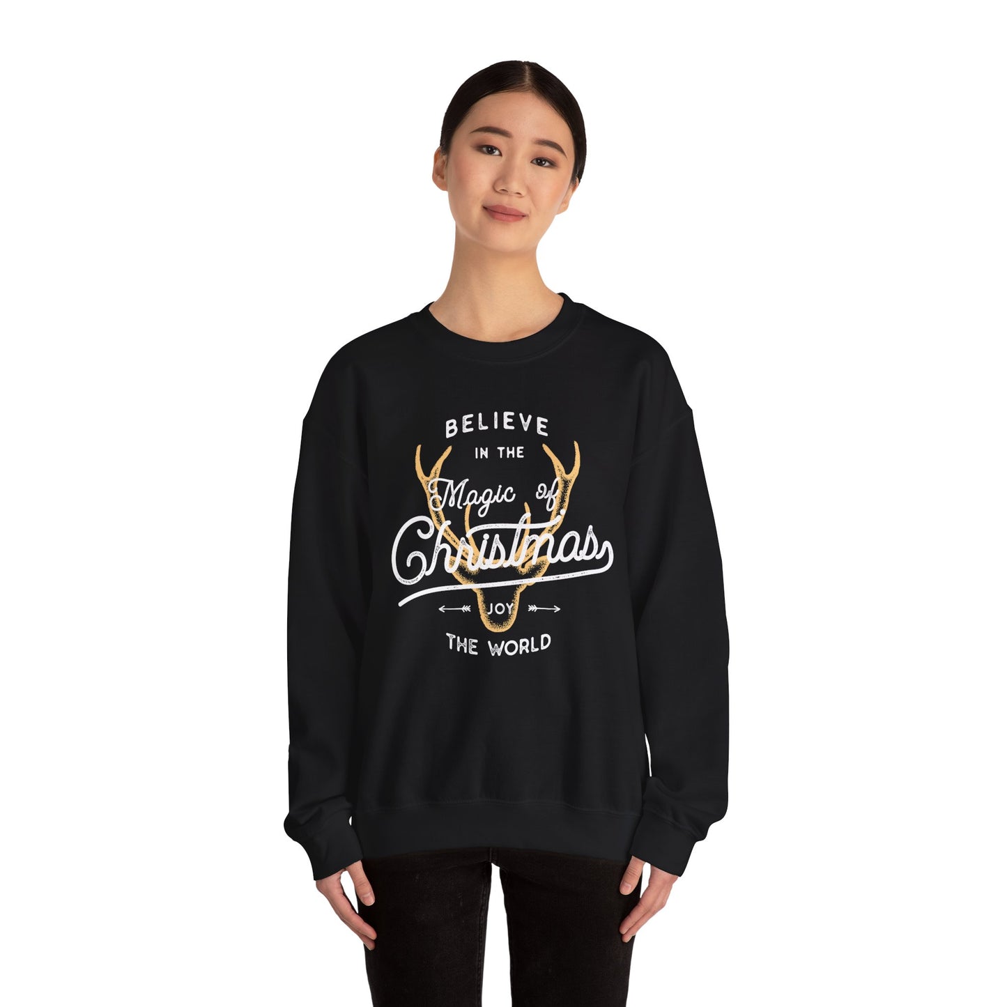 Believe In The Magic Of Christmas - Unisex Heavy Blend™ Crewneck Sweatshirt