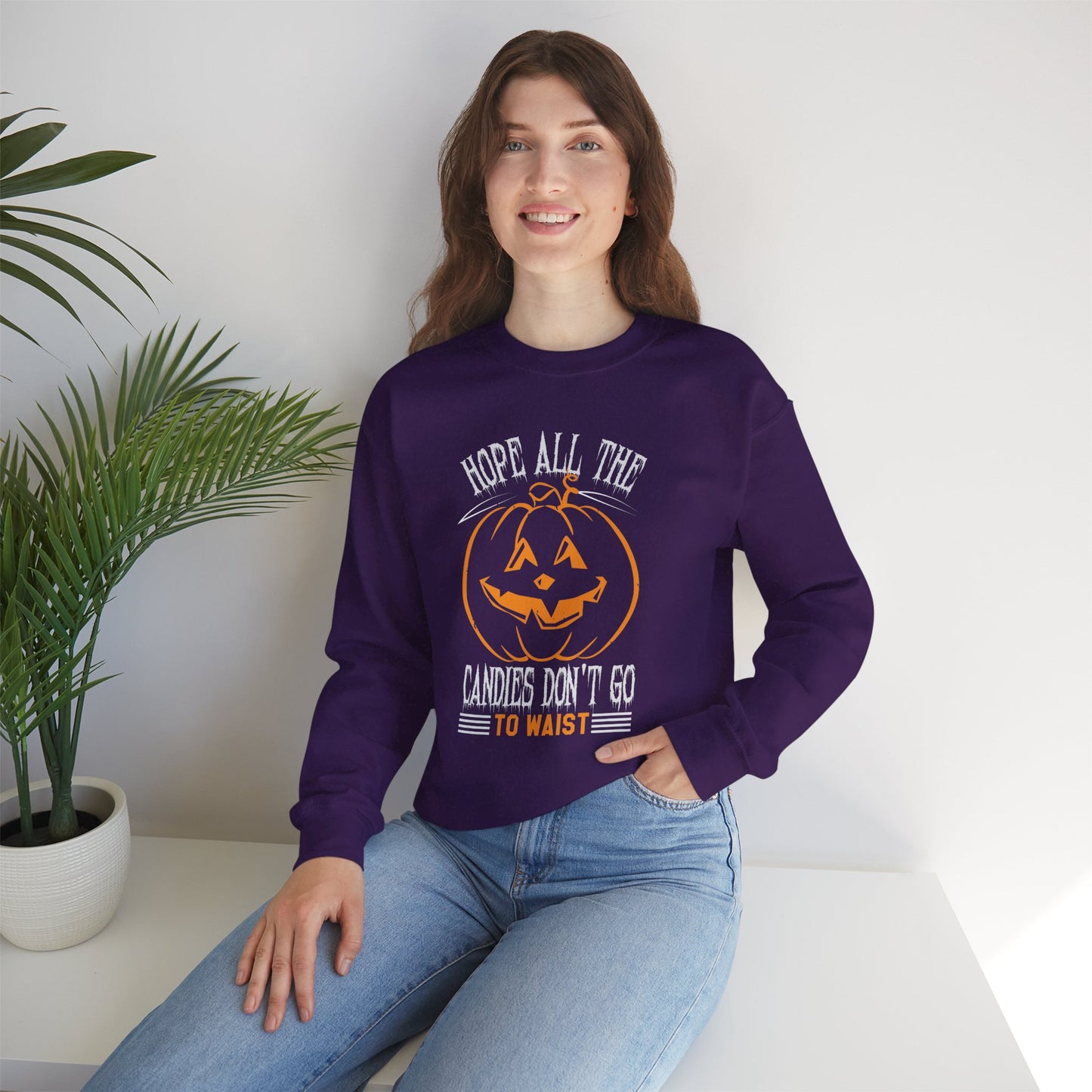 Hope All the Candies Don't Go to Waist - Unisex Heavy Blend™ Crewneck Sweatshirt