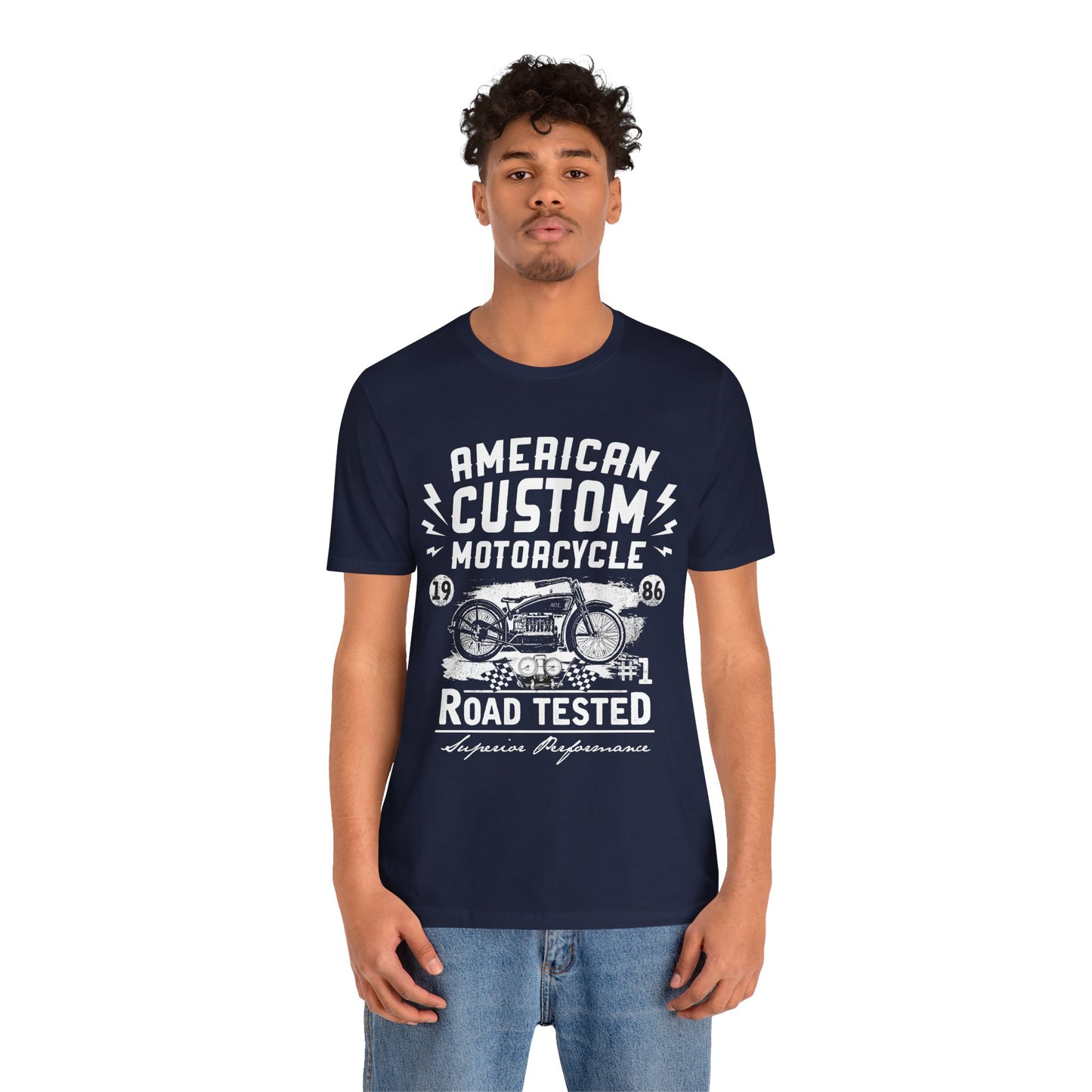 American Custom Motorcycle - Unisex Jersey Short Sleeve Tee - 13402
