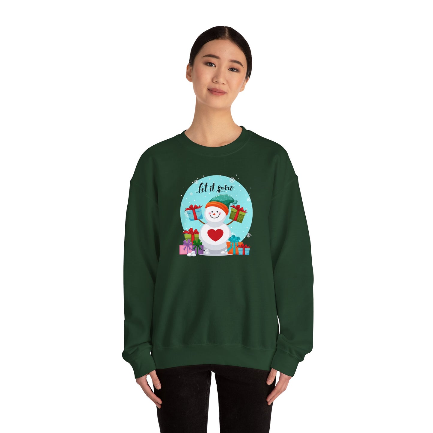 Santa, Let It snow - Unisex Heavy Blend™ Crewneck Sweatshirt - 10009