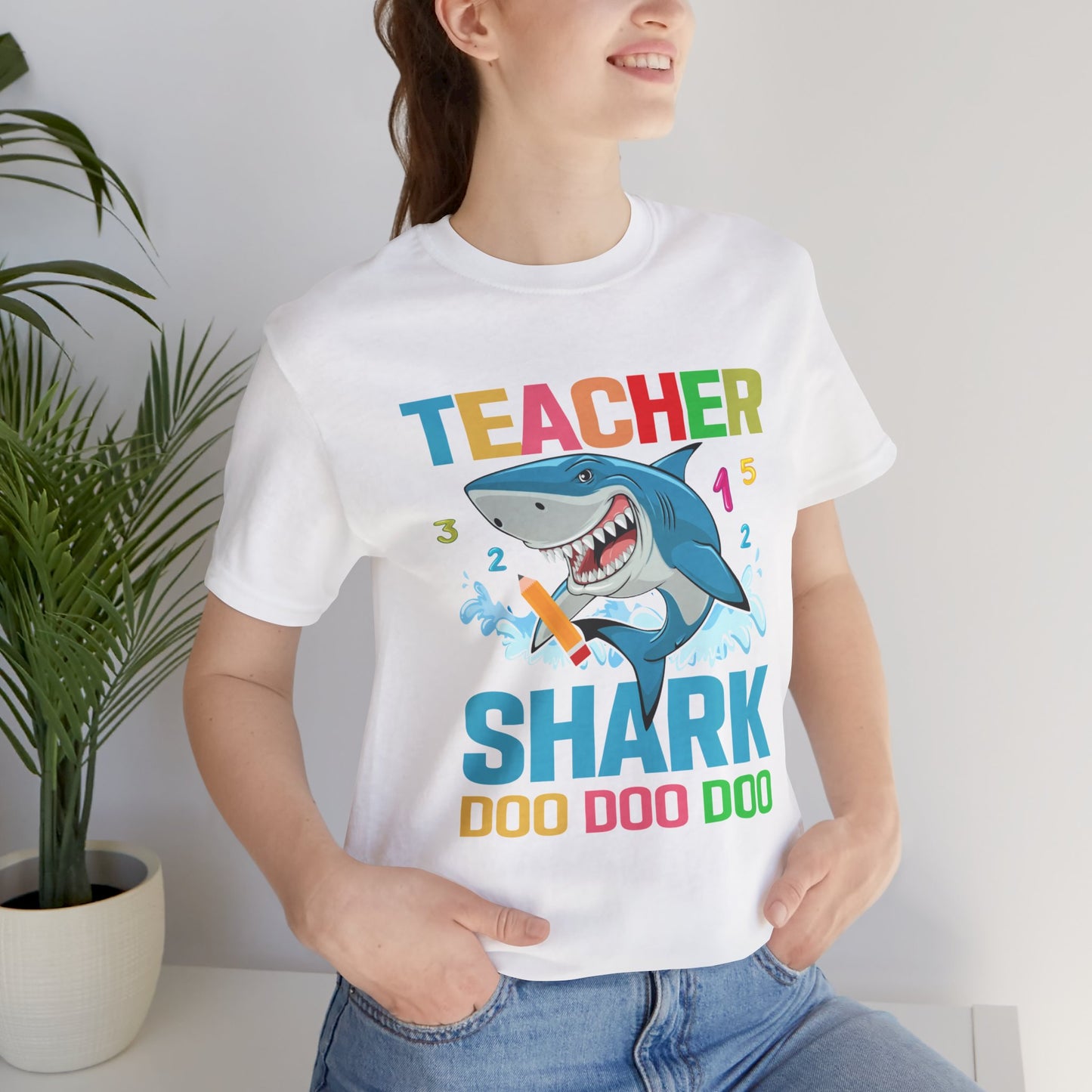 Teacher Shark - Unisex Jersey Short Sleeve Tee