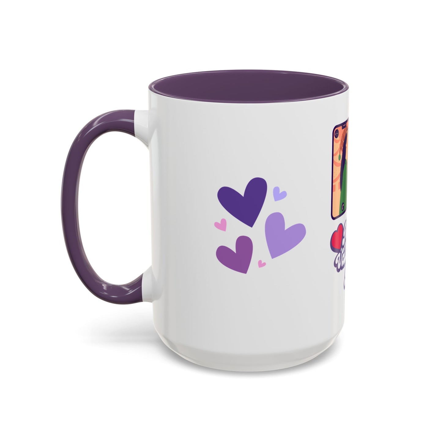 Happy Valentine's Day - Accent Coffee Mug (11, 15oz) - 11593