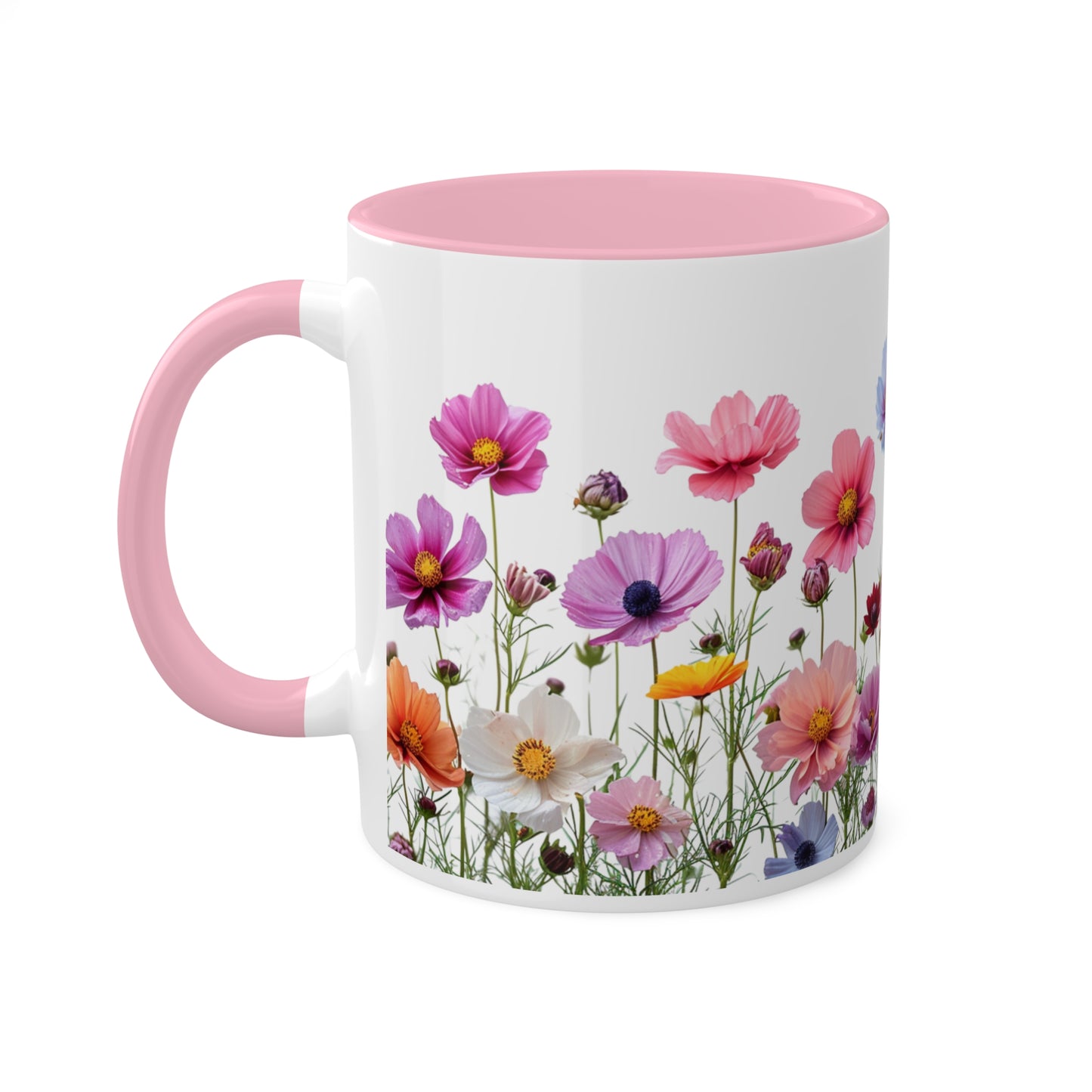 Bright Flowers - Colorful Mugs, 11oz