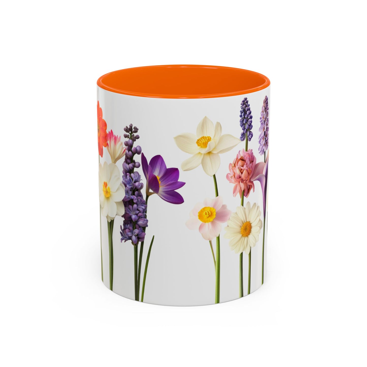 Bright Flowers - Accent Coffee Mug (11, 15oz) - 10400