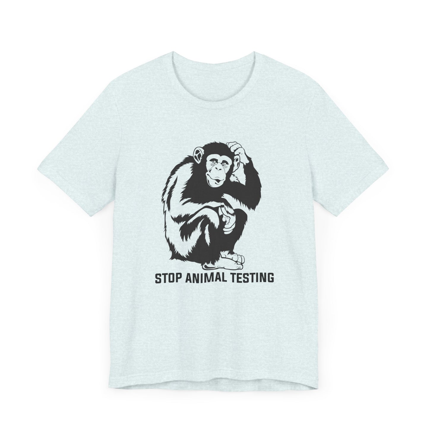 Vegan: Stop Animal Testing - Unisex Jersey Short Sleeve Tee