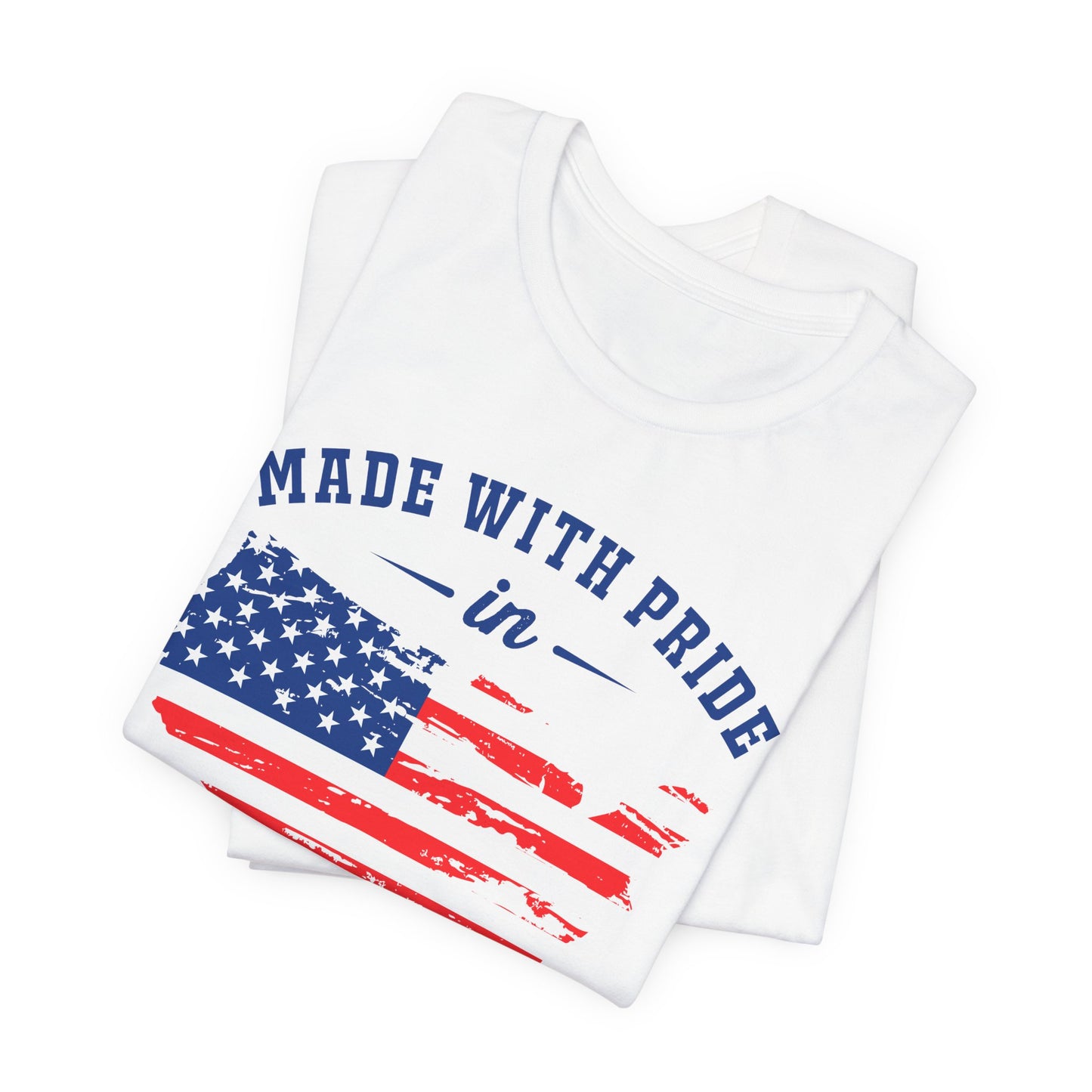 American Pride Unisex Tee, Patriotic Shirt, USA Pride Tee, Independence Day Apparel, Gift for Veterans, Summer Fashion - 13693
