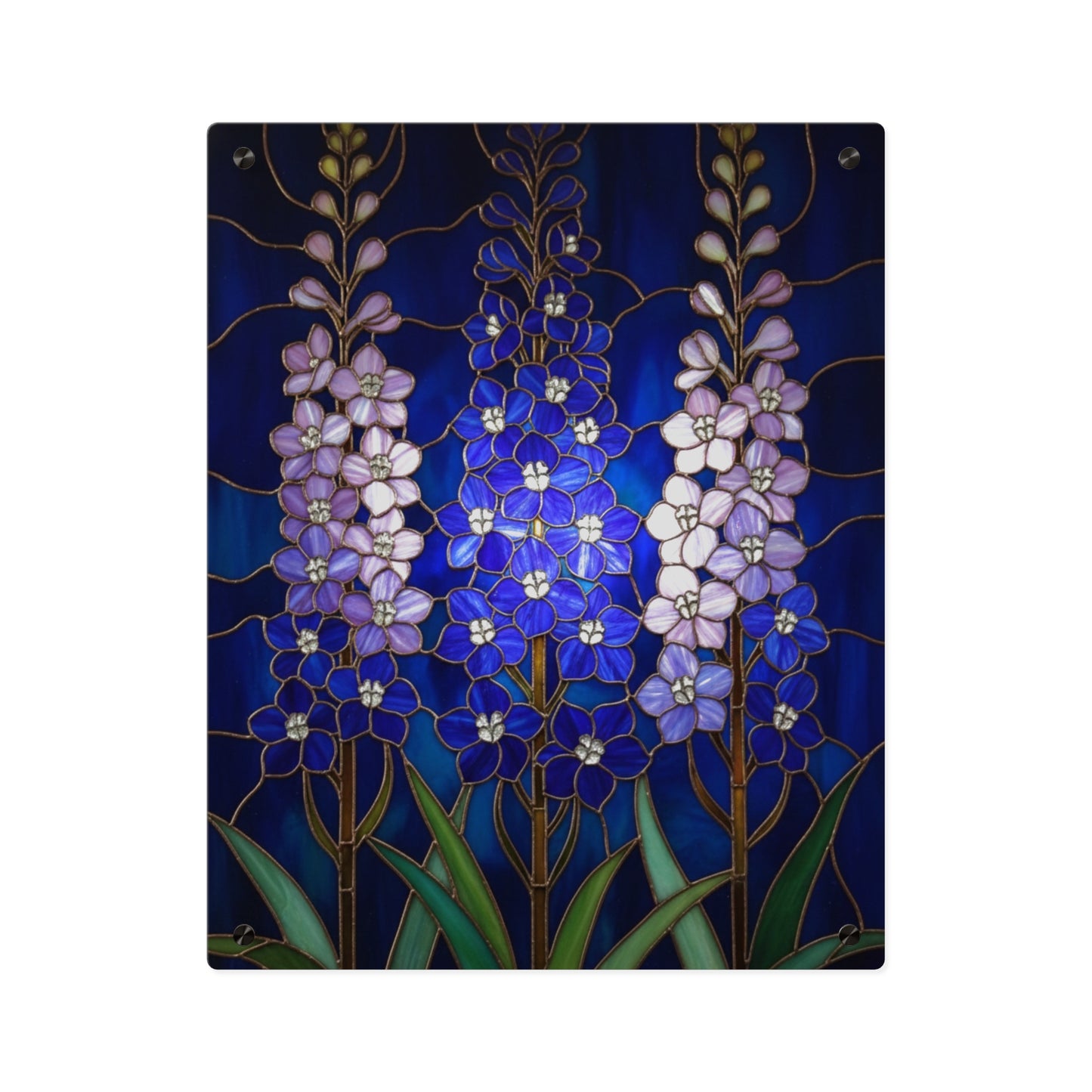Larkspur Floral Acrylic Wall Art — 14605