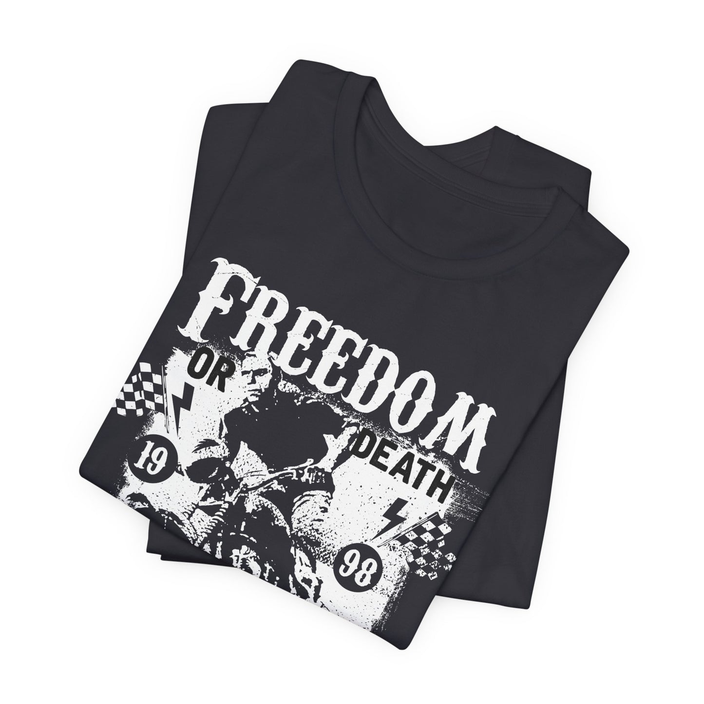 Freedom or Death,  Road Race - Unisex Jersey Short Sleeve Tee - 13405