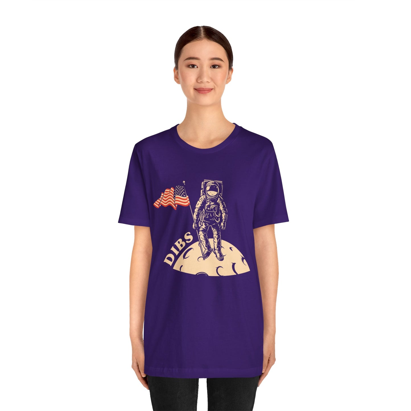 US, July 4th,  Astronaut Adventure Tee - DIBS on the Moon, Space Lover Shirt,  Unisex Astronaut Tee - 13737