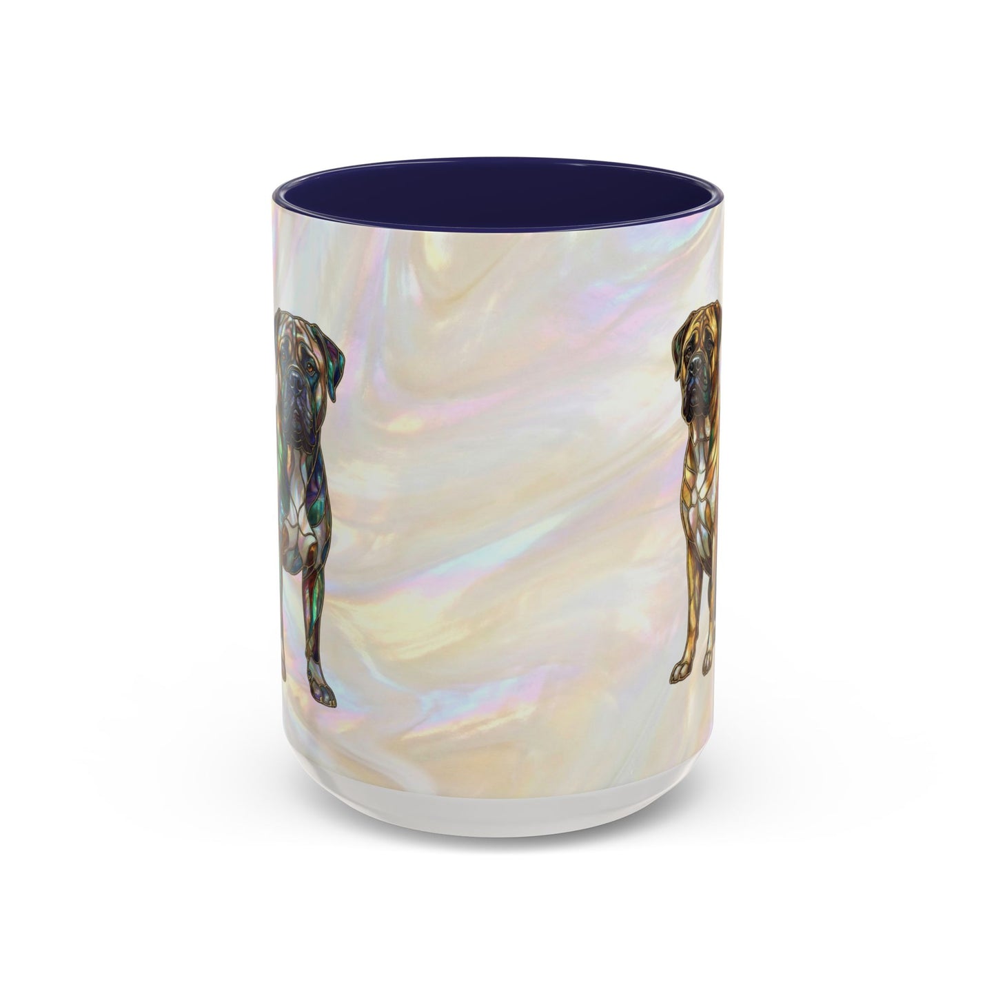 Bull Mastiff Accent Coffee Mug -Stained Glass Style (11/15oz) 14622