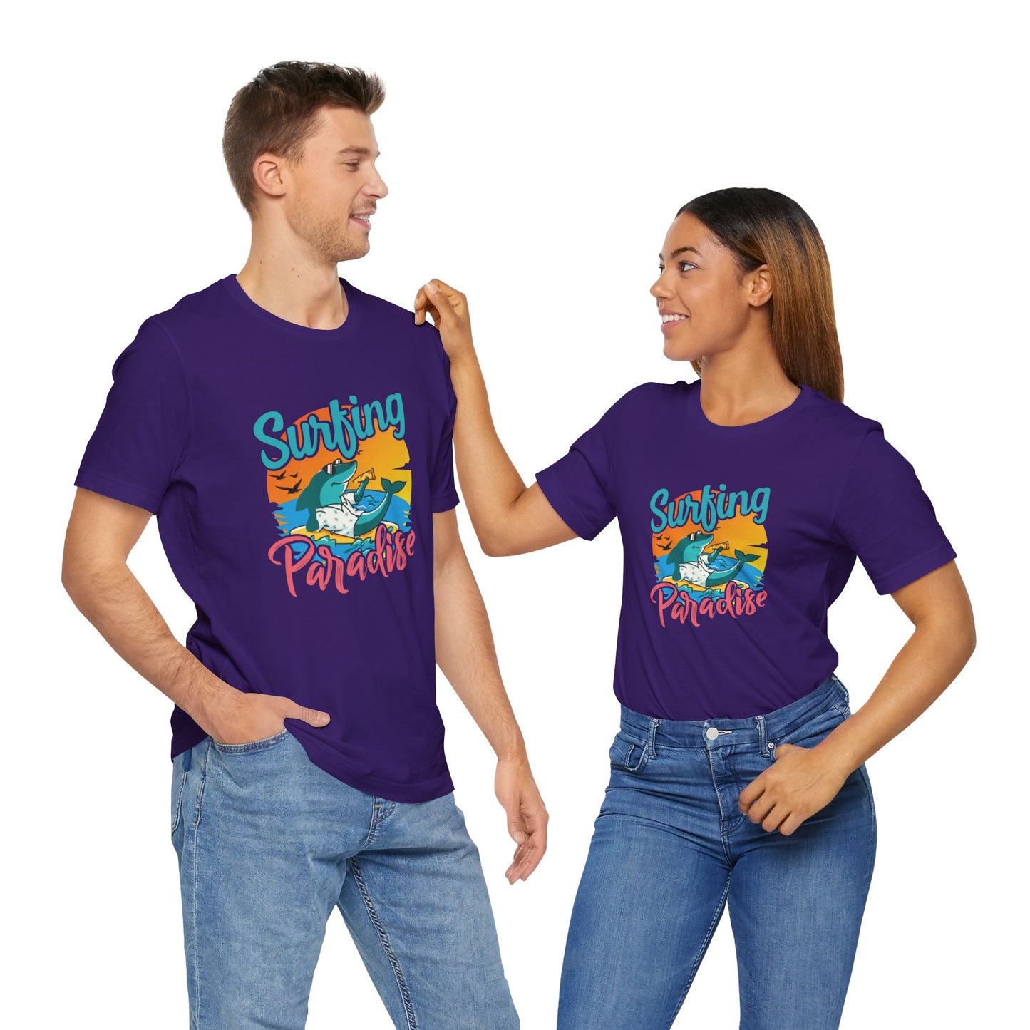 Surfing Paradise - Unisex Jersey Short Sleeve Tee