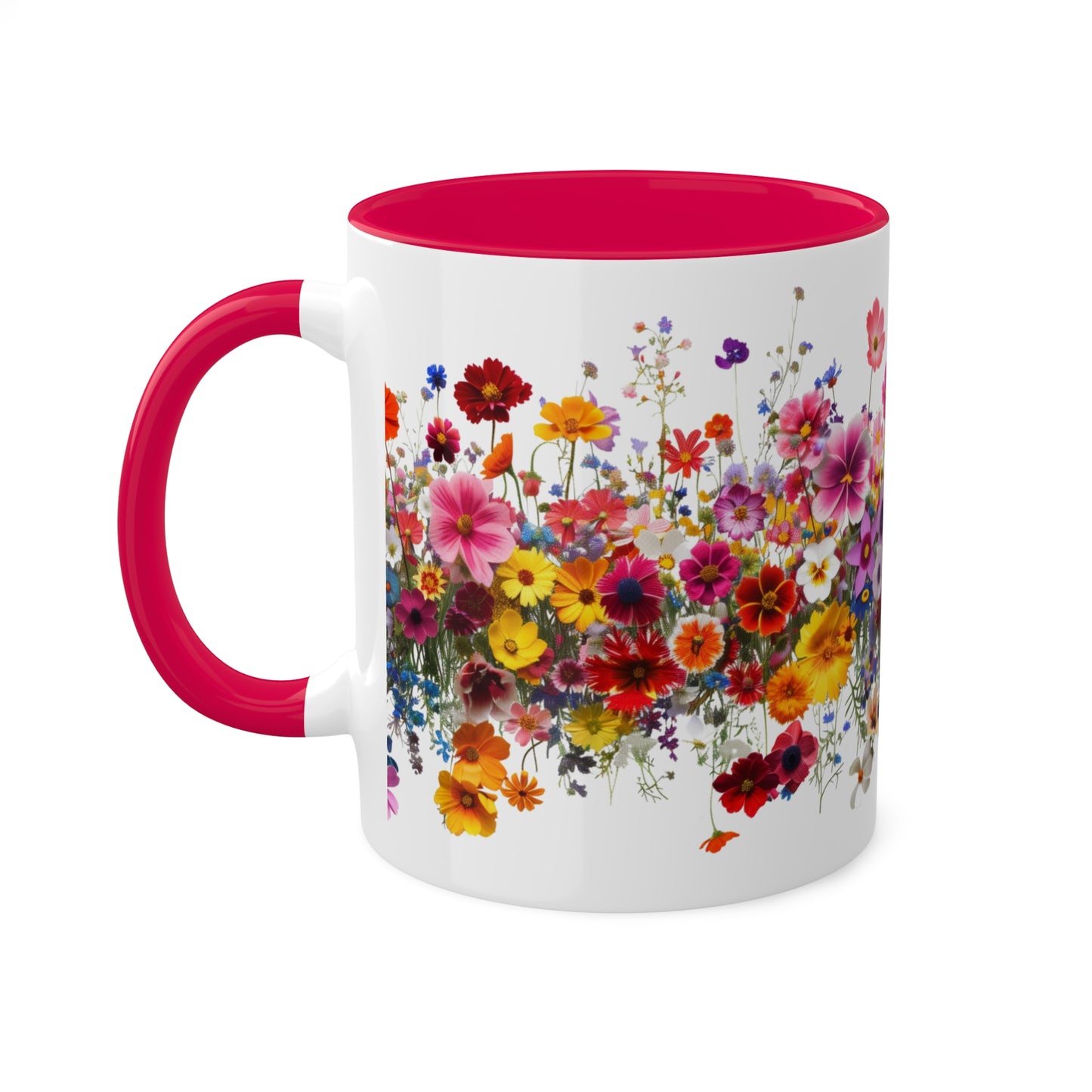 Wild Beauty in Every Petal - Colorful Mugs, 11oz