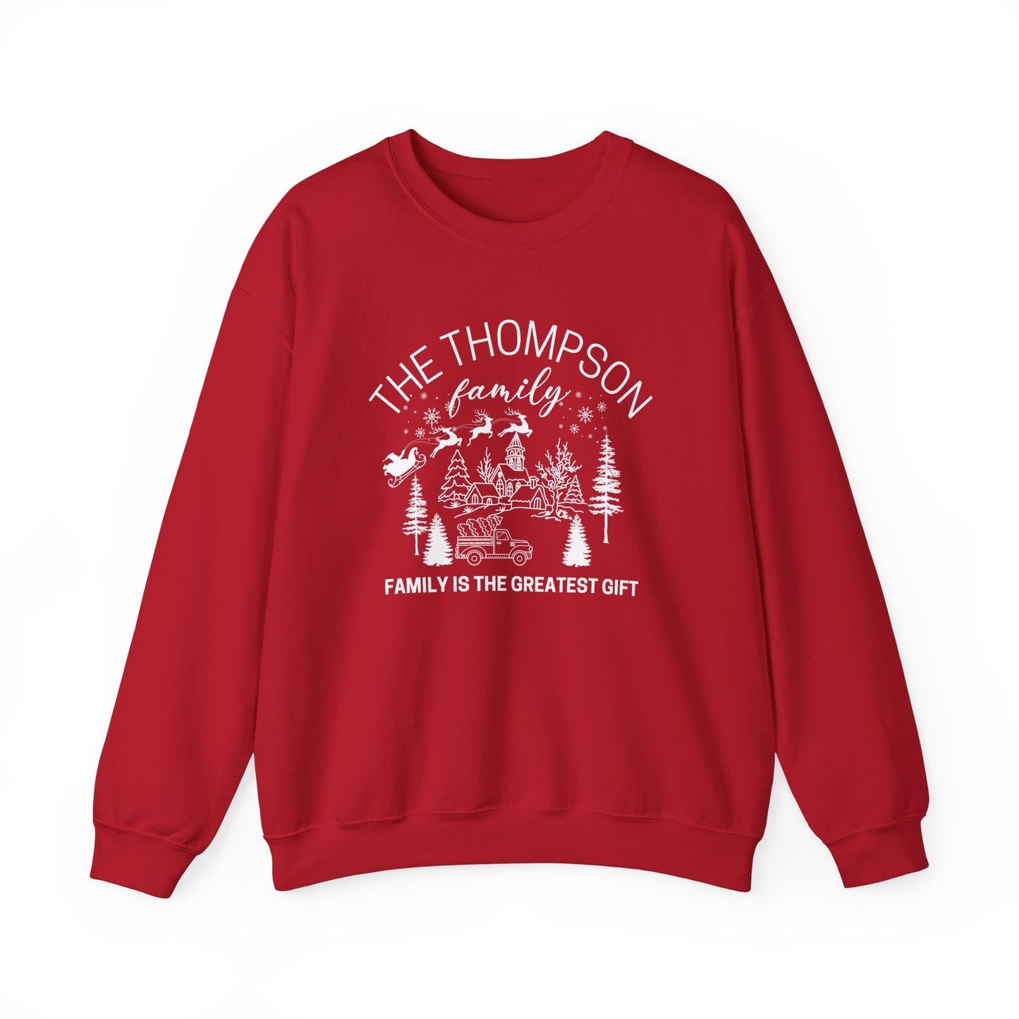 The Thompson Family, Customizable  - Unisex Heavy Blend™ Crewneck Sweatshirt