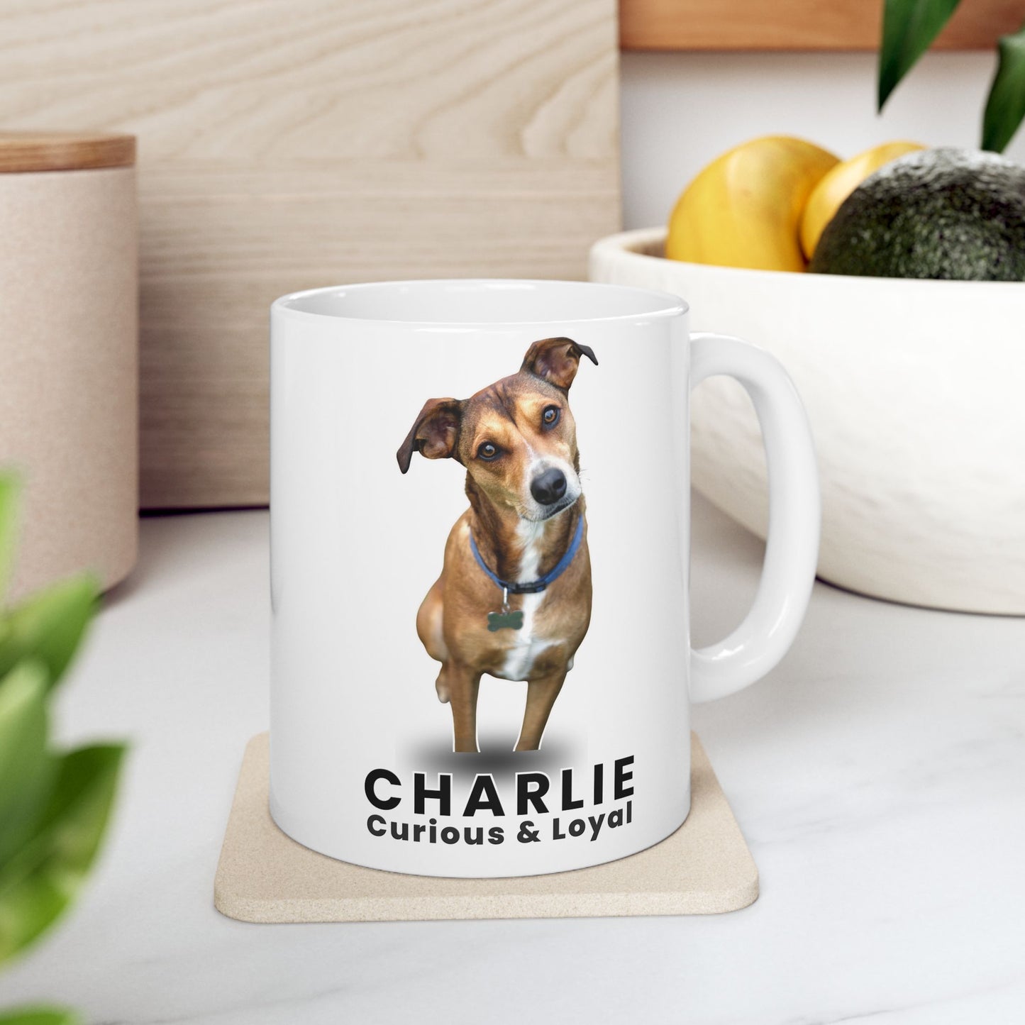 Personalised Dog Name Mug – Custom Pet Coffee Cup (11oz / 15oz) | Dog Lover Gift - 14835