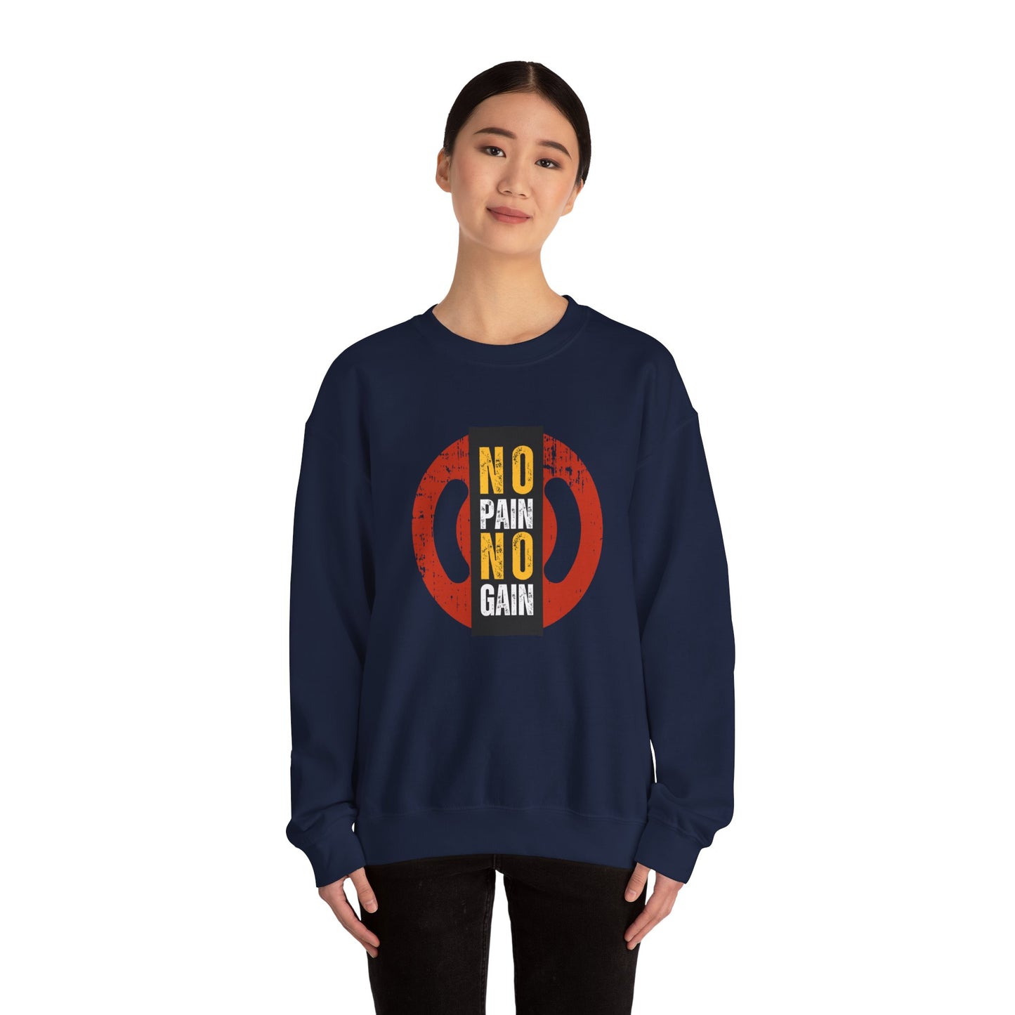 No Pain No Gain - Unisex Heavy Blend™ Crewneck Sweatshirt - 10851