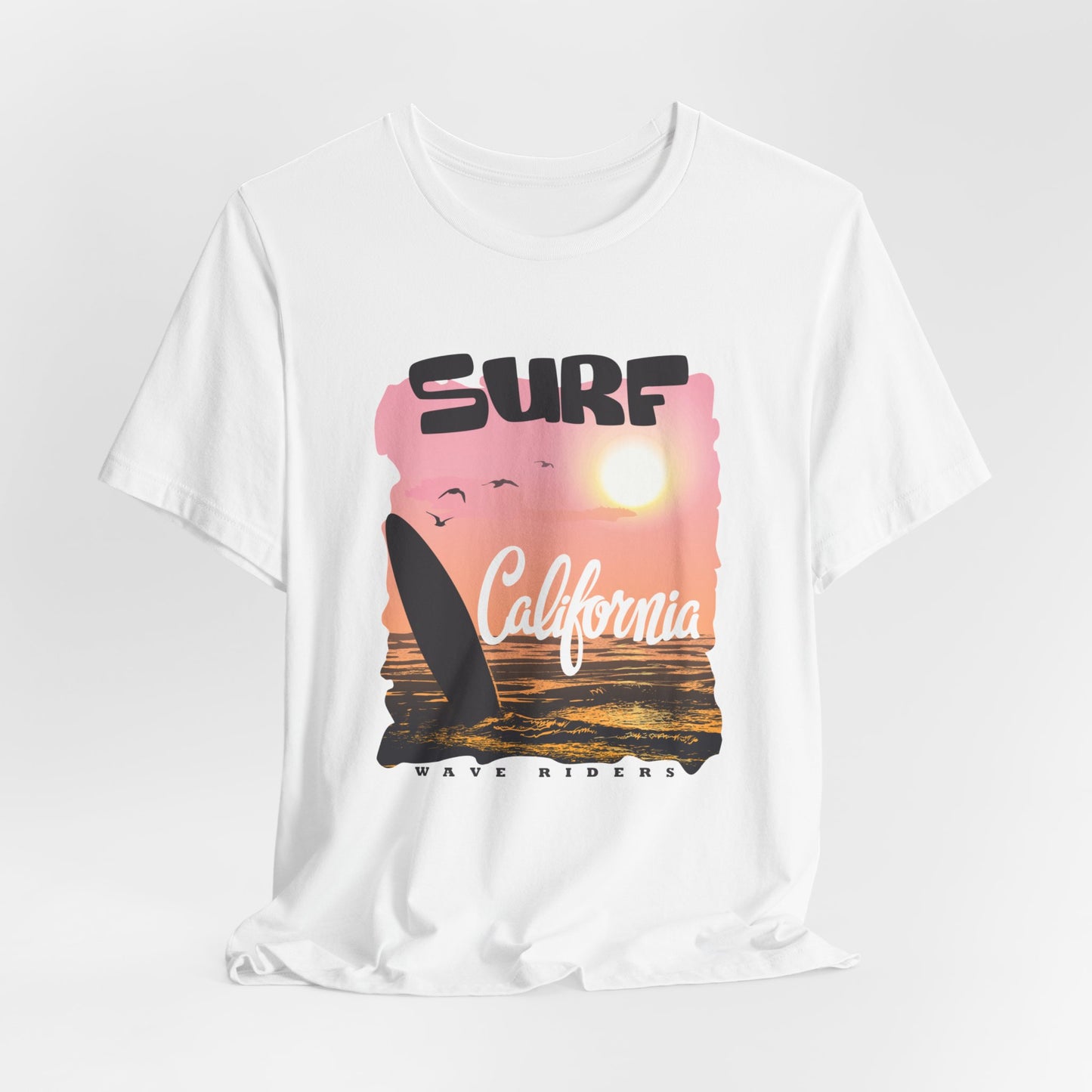 Surf California, Wave Riders - Unisex Jersey Short Sleeve Tee