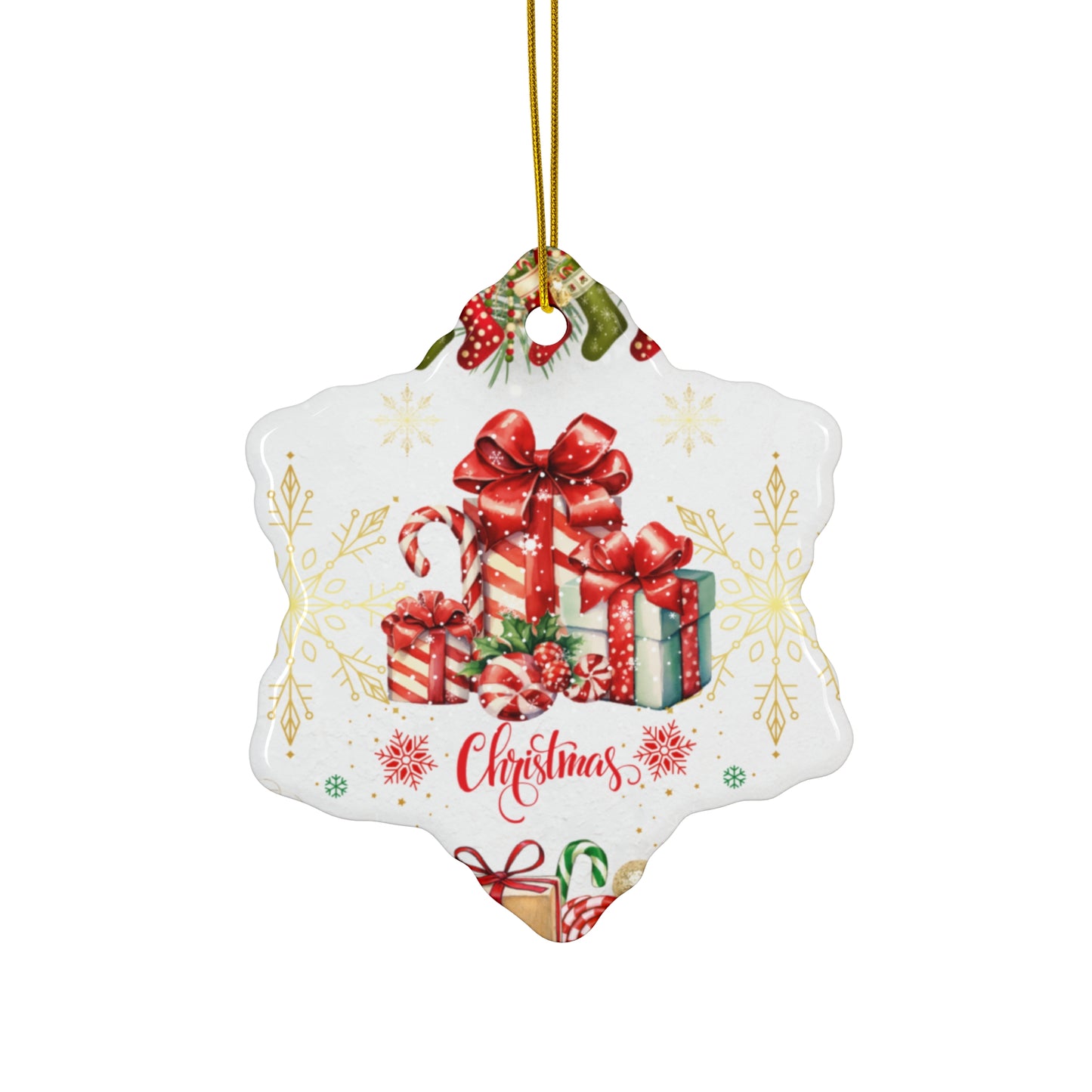 Christmas Gift - Ceramic Ornament, 4 Shapes