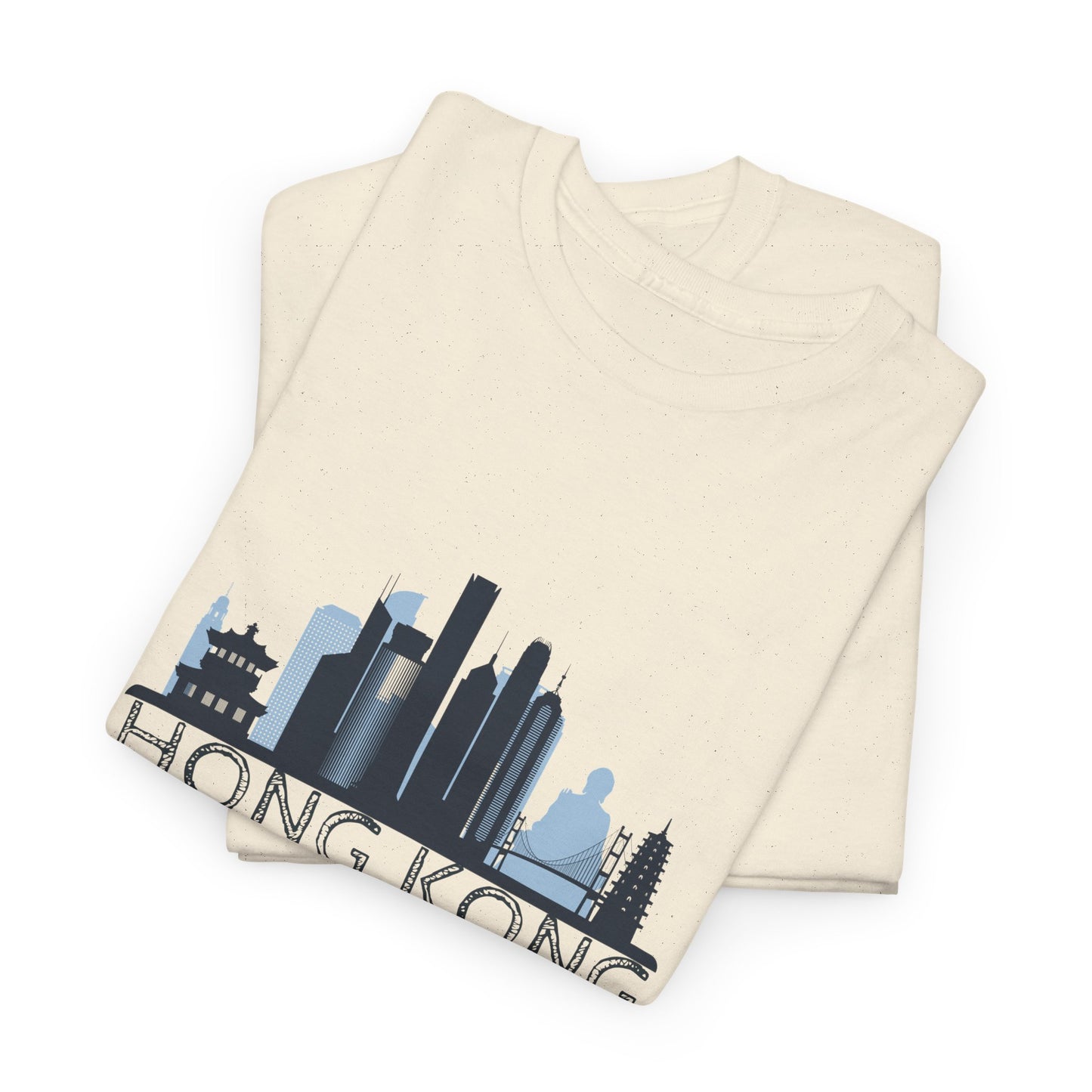 Hong Kong Unisex Heavy Cotton Tee | Casual Travel Shirt - 12042