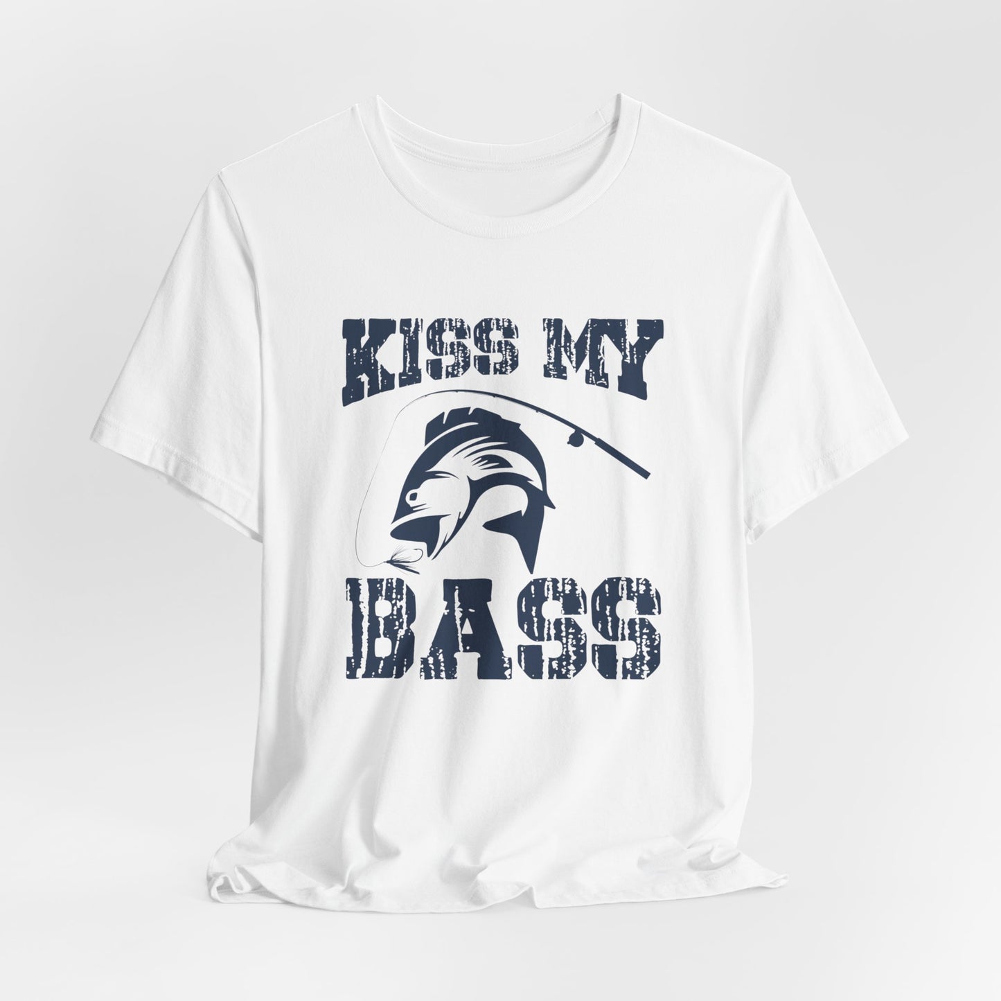 Fishing:  Kiss My Bass - Unisex Jersey Short Sleeve Tee