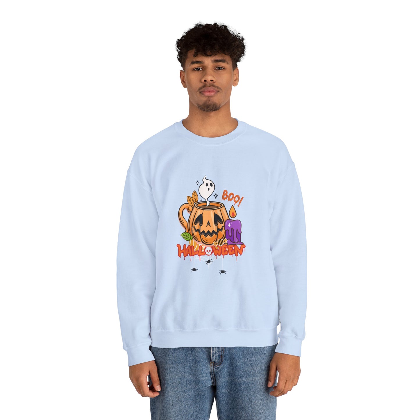 Boo Halloween - Unisex Heavy Blend™ Crewneck Sweatshirt