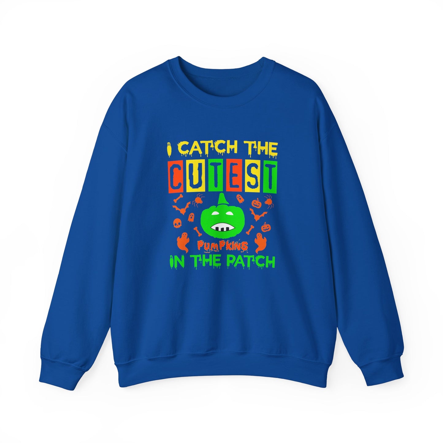 I Catch The Cutest Pumpkins In The Patch - Unisex Heavy Blend™ Crewneck Sweatshirt