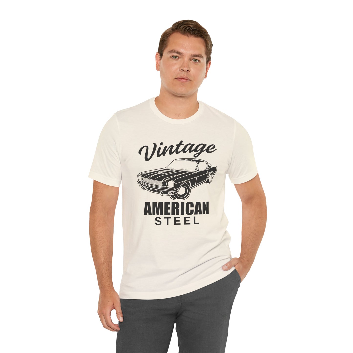 Vintage American Steel - Unisex Jersey Short Sleeve Tee - 13032