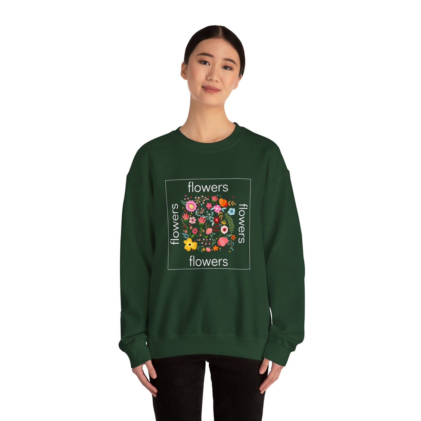 Flowers - Unisex Heavy Blend™ Crewneck Sweatshirt - 11685