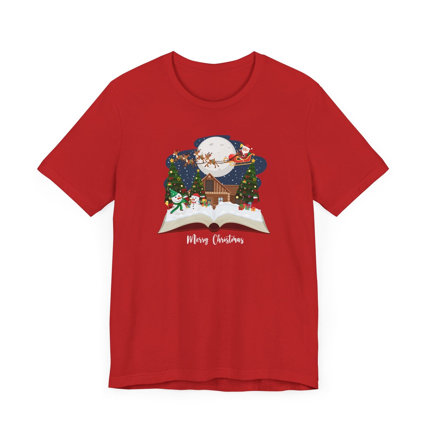 Christmas Book - Unisex Jersey Short Sleeve Tee - 10026