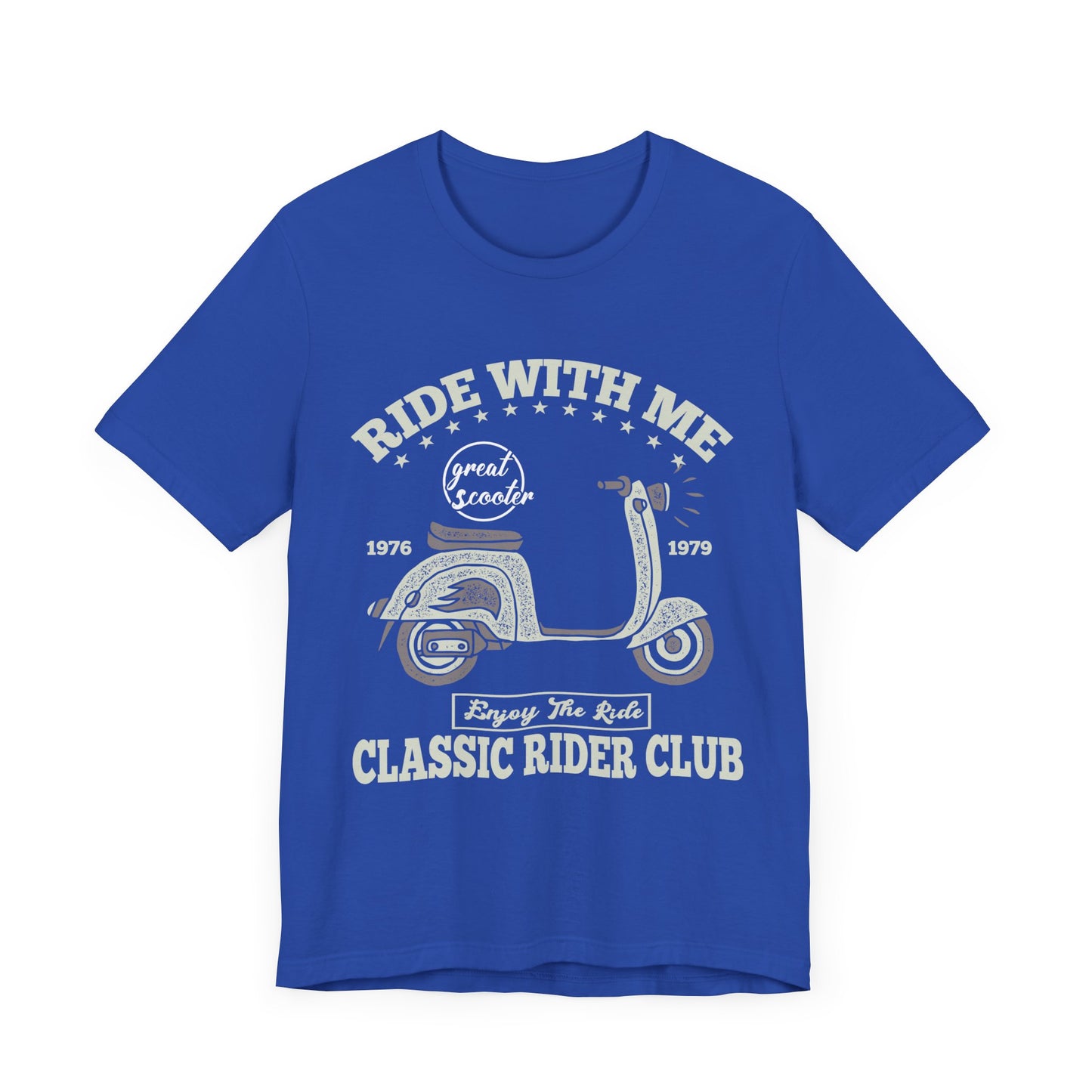 Ride With Mt, Great Scooter - Unisex Jersey Short Sleeve Tee