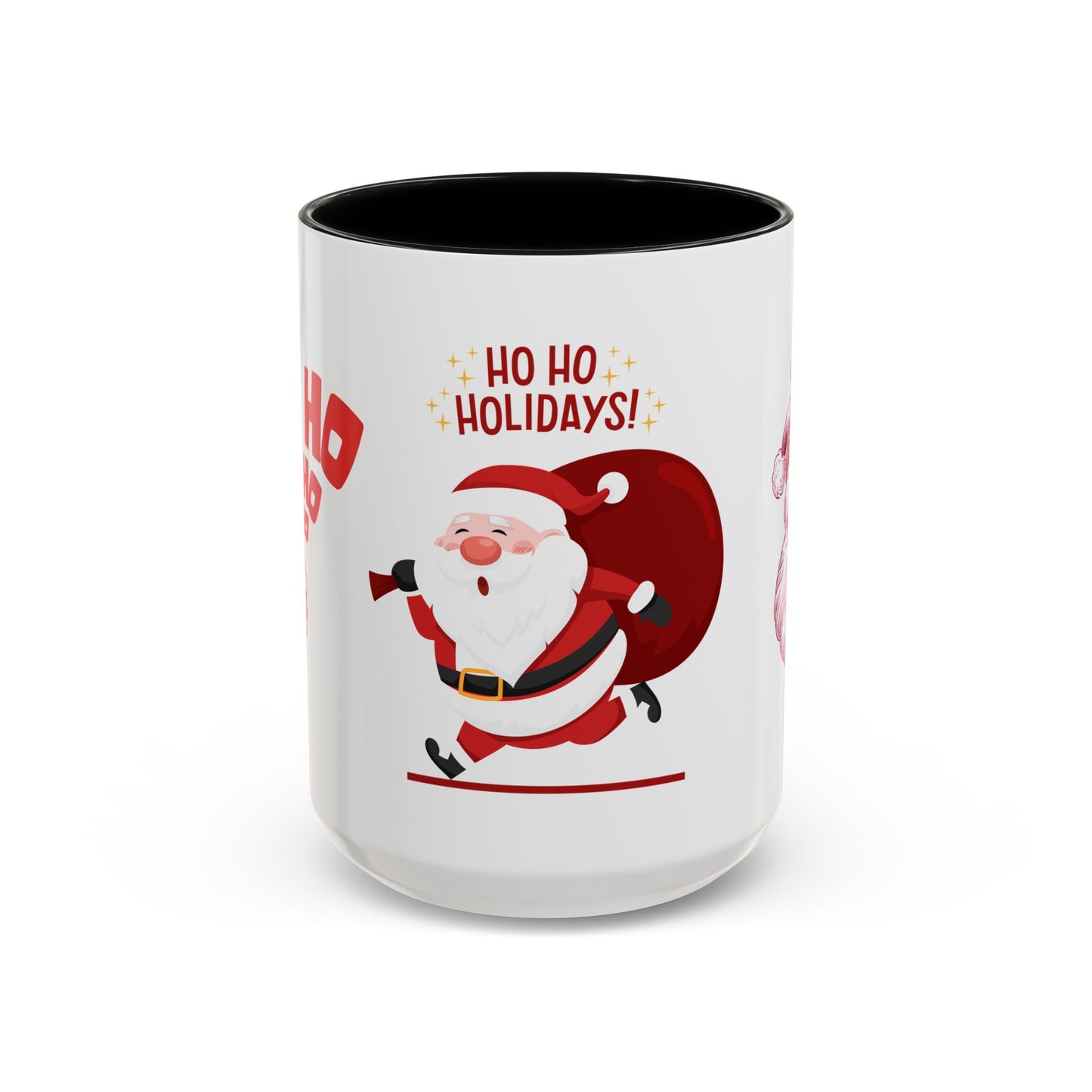 Santa, Ho Ho Holidays  - Accent Coffee Mug (11, 15oz)